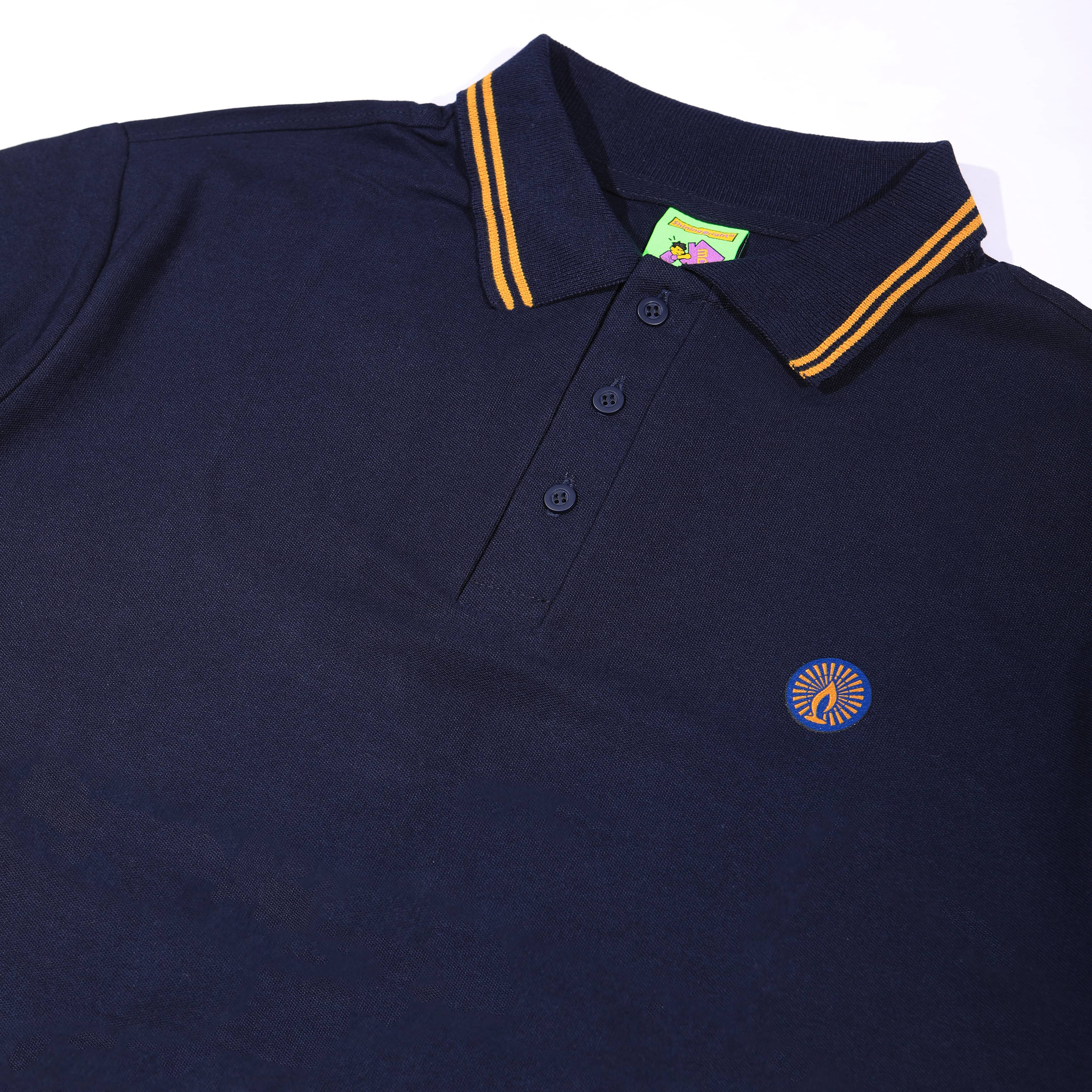 Shining Bright Light Logo Polo Shirt - Navy