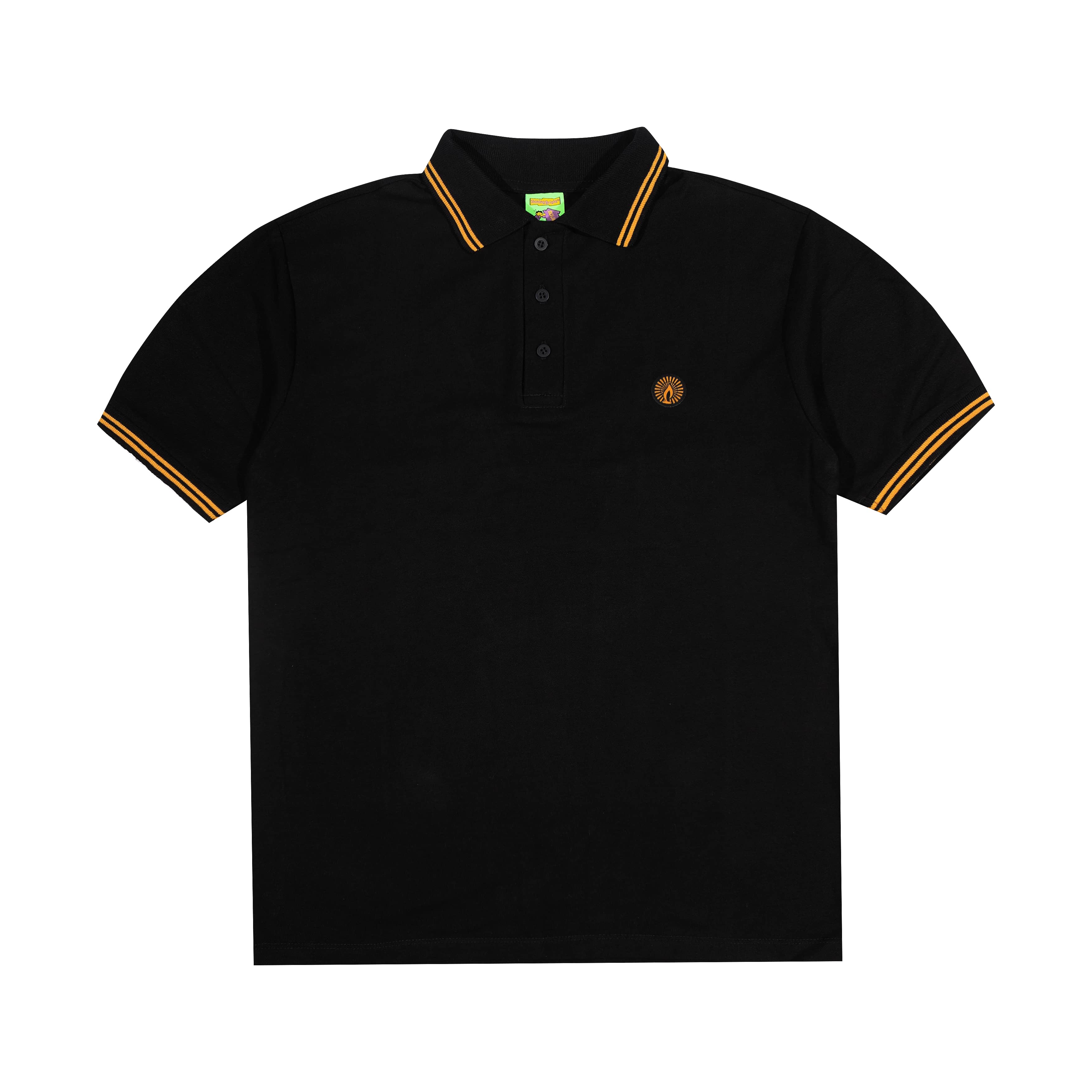 Shining Bright Light Logo Polo Shirt - Black