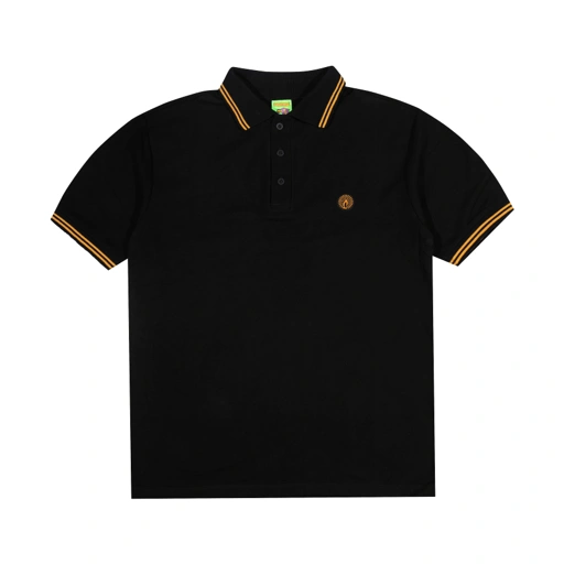 Image of Shining Bright Light Logo Polo Shirt - Black