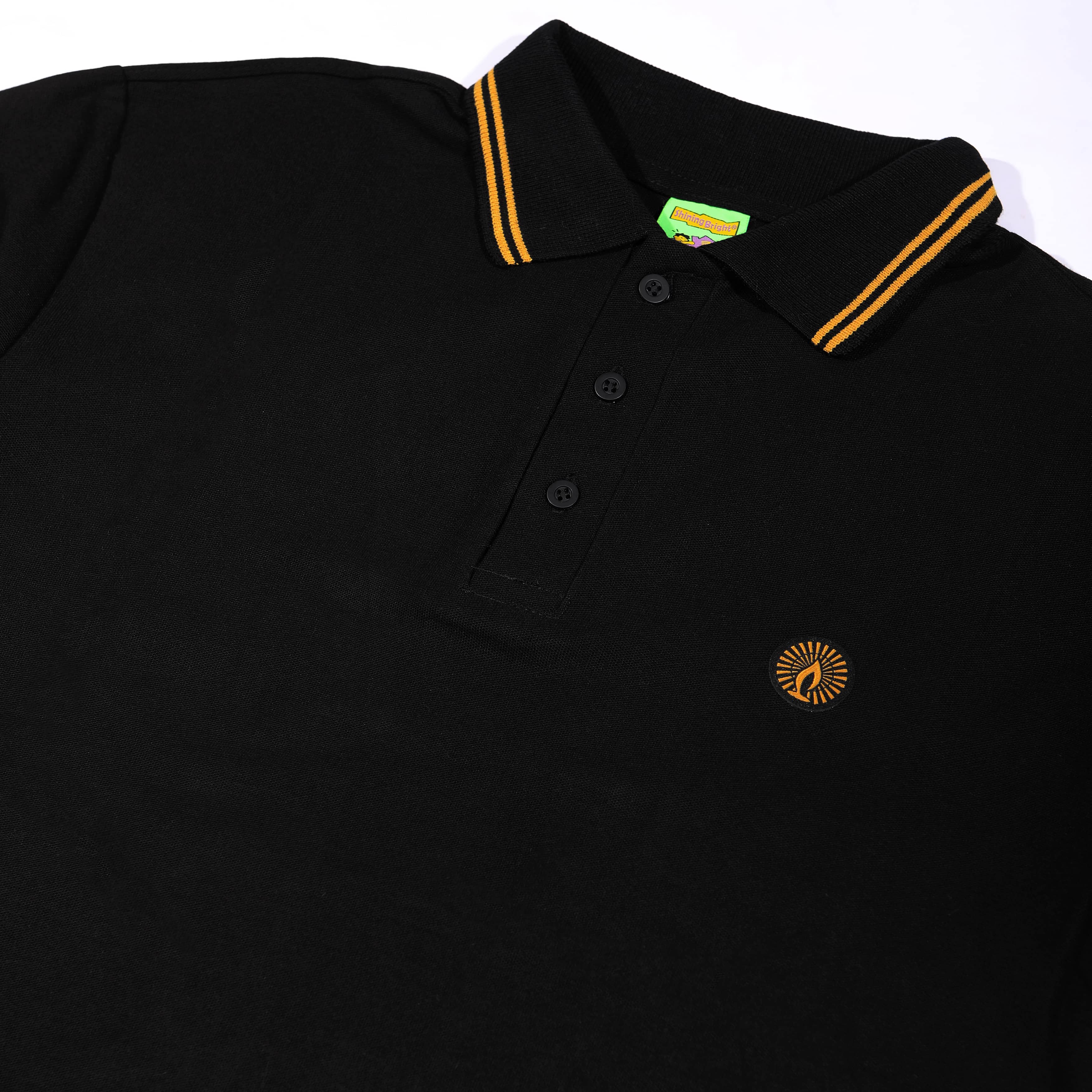 Shining Bright Light Logo Polo Shirt - Black