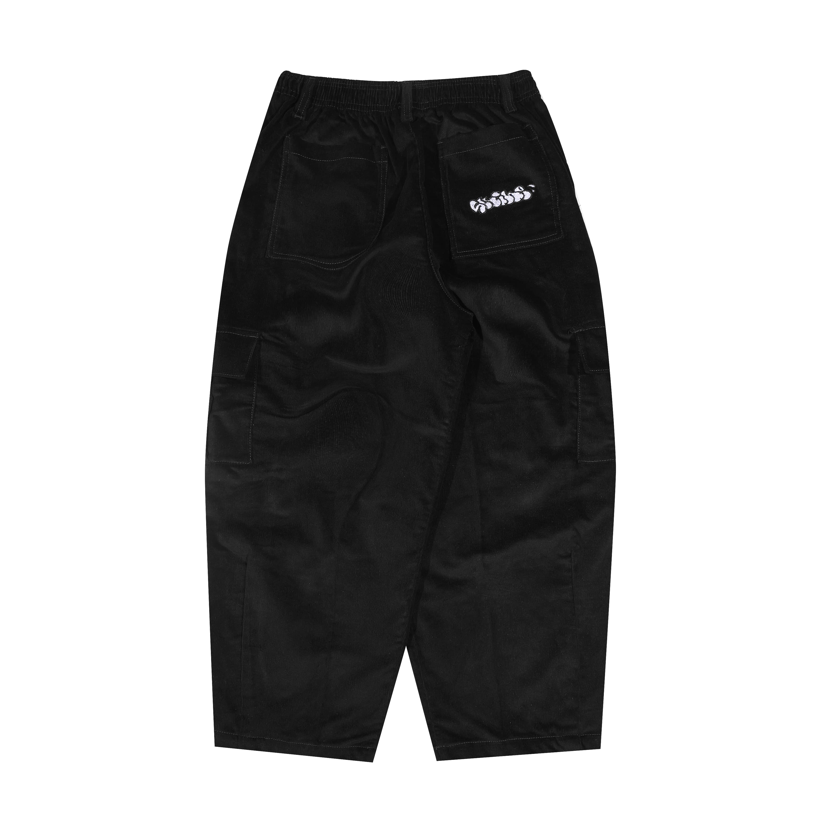 Shining Bright Long Cargo Pants Voyager Corduroy - Black