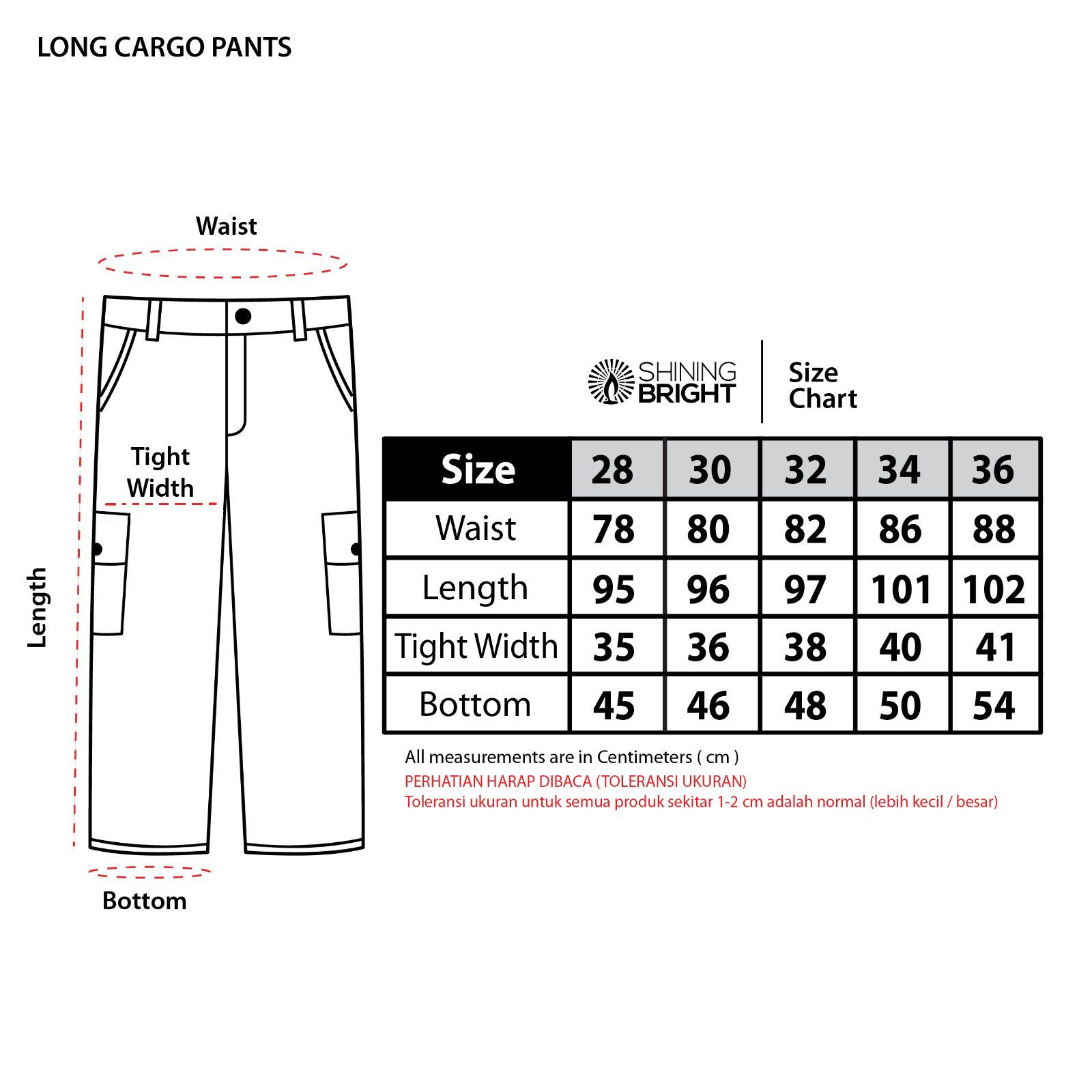Shining Bright Long Cargo Pants Voyager Corduroy - Burgundy
