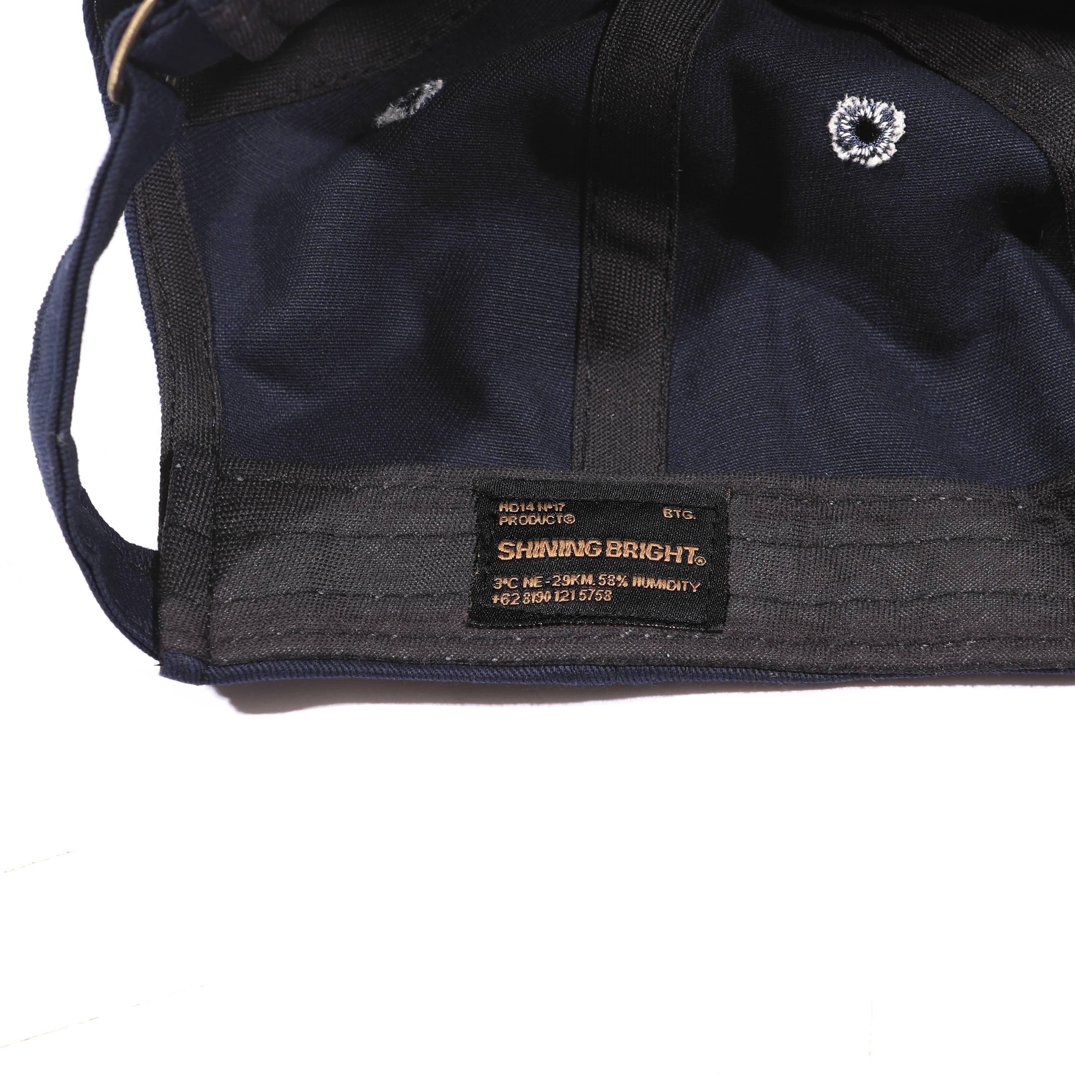Shining Bright Light Gold Cap - Navy