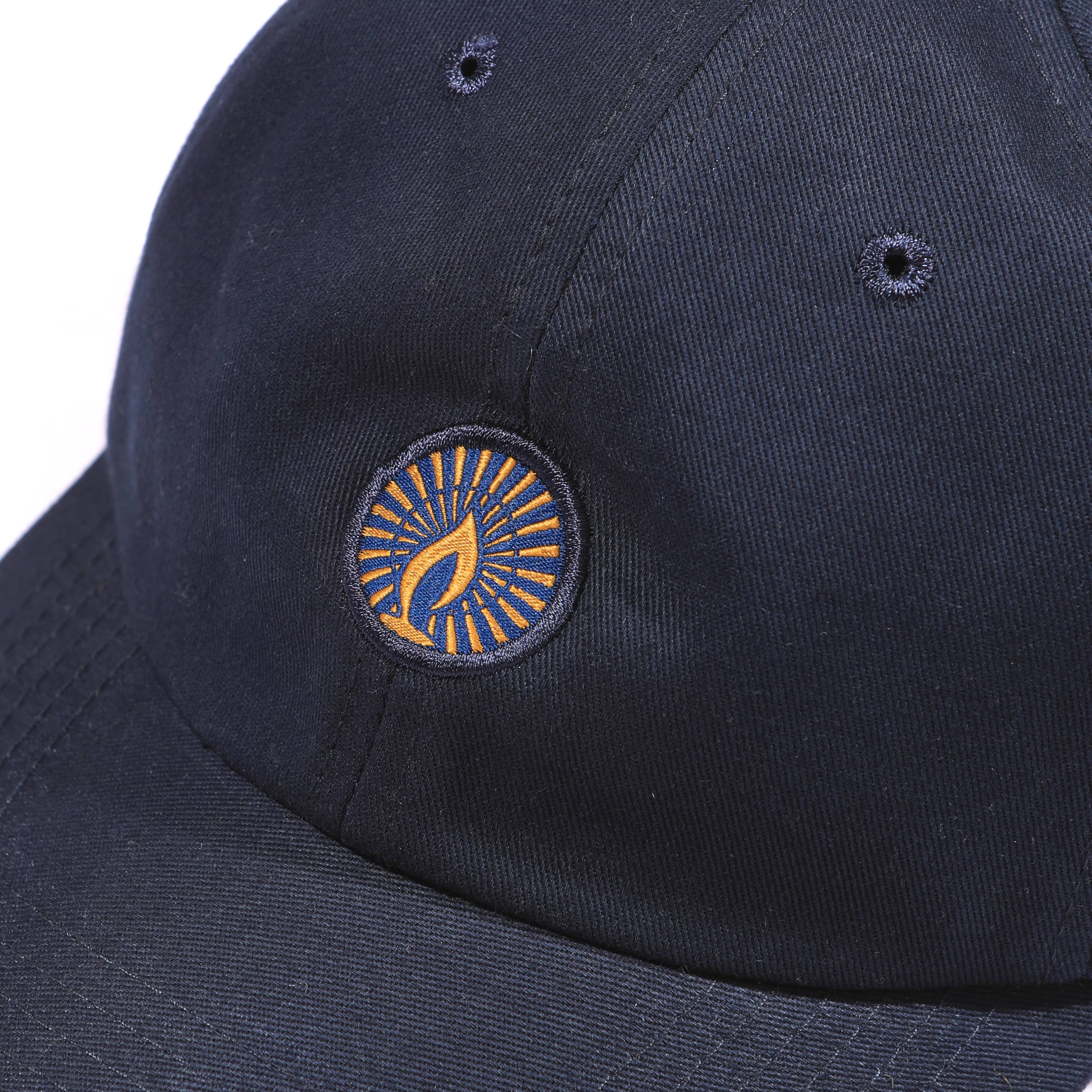Shining Bright Light Gold Cap - Navy