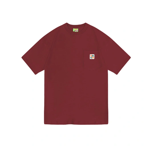 Image of Shining Bright Pocket Tshirt - Burgundy