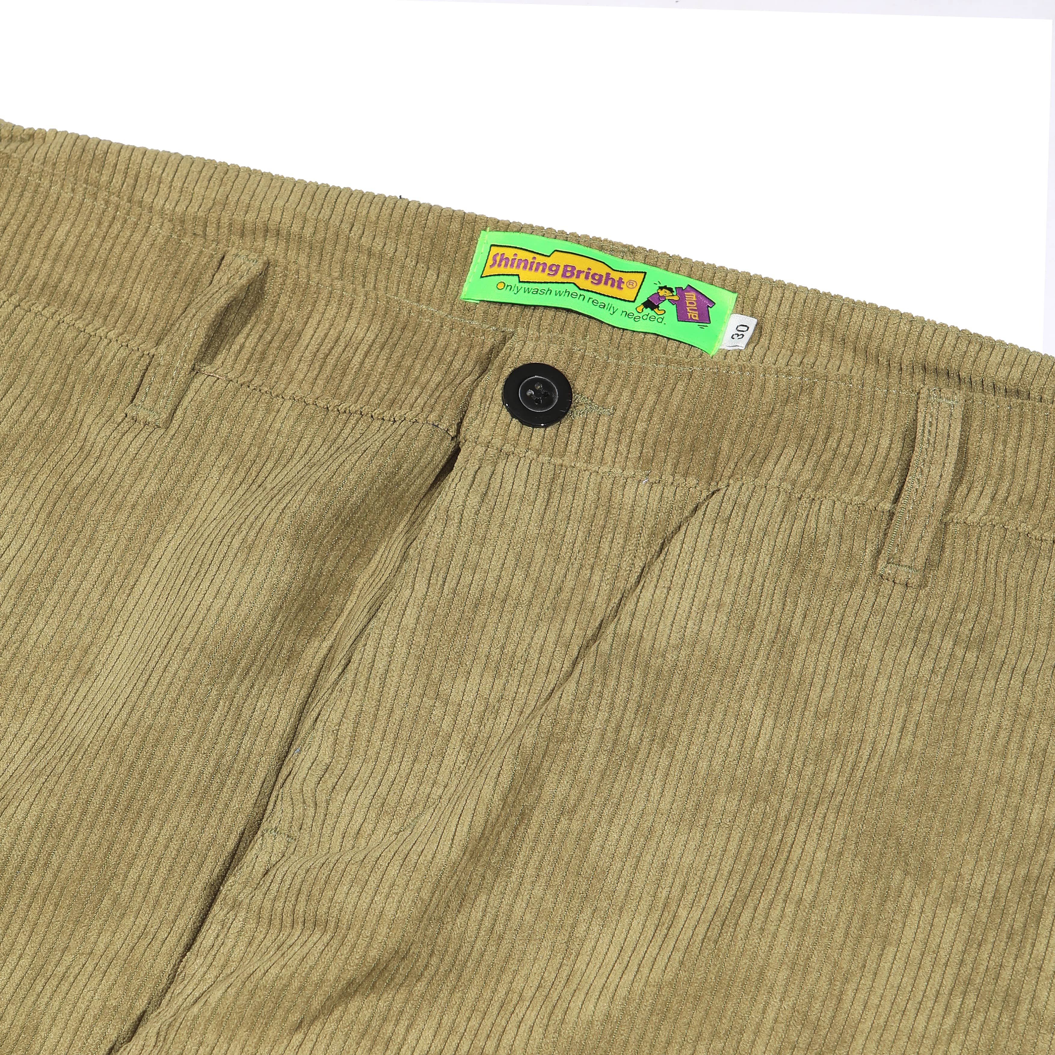 Shining Bright Long Pants Journ Corduroy - Olive