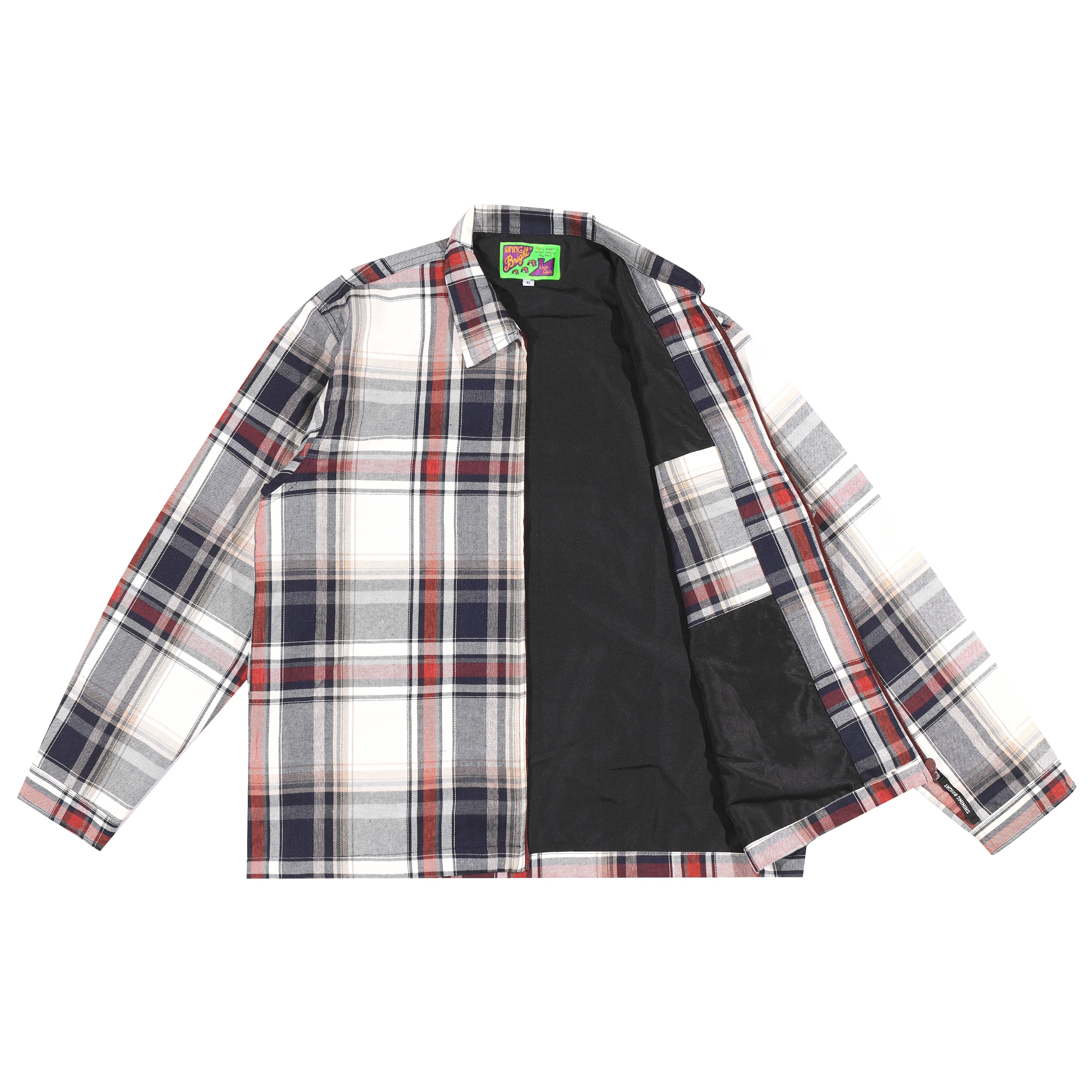 Shining Bright Home Work Jacket Black - Red White