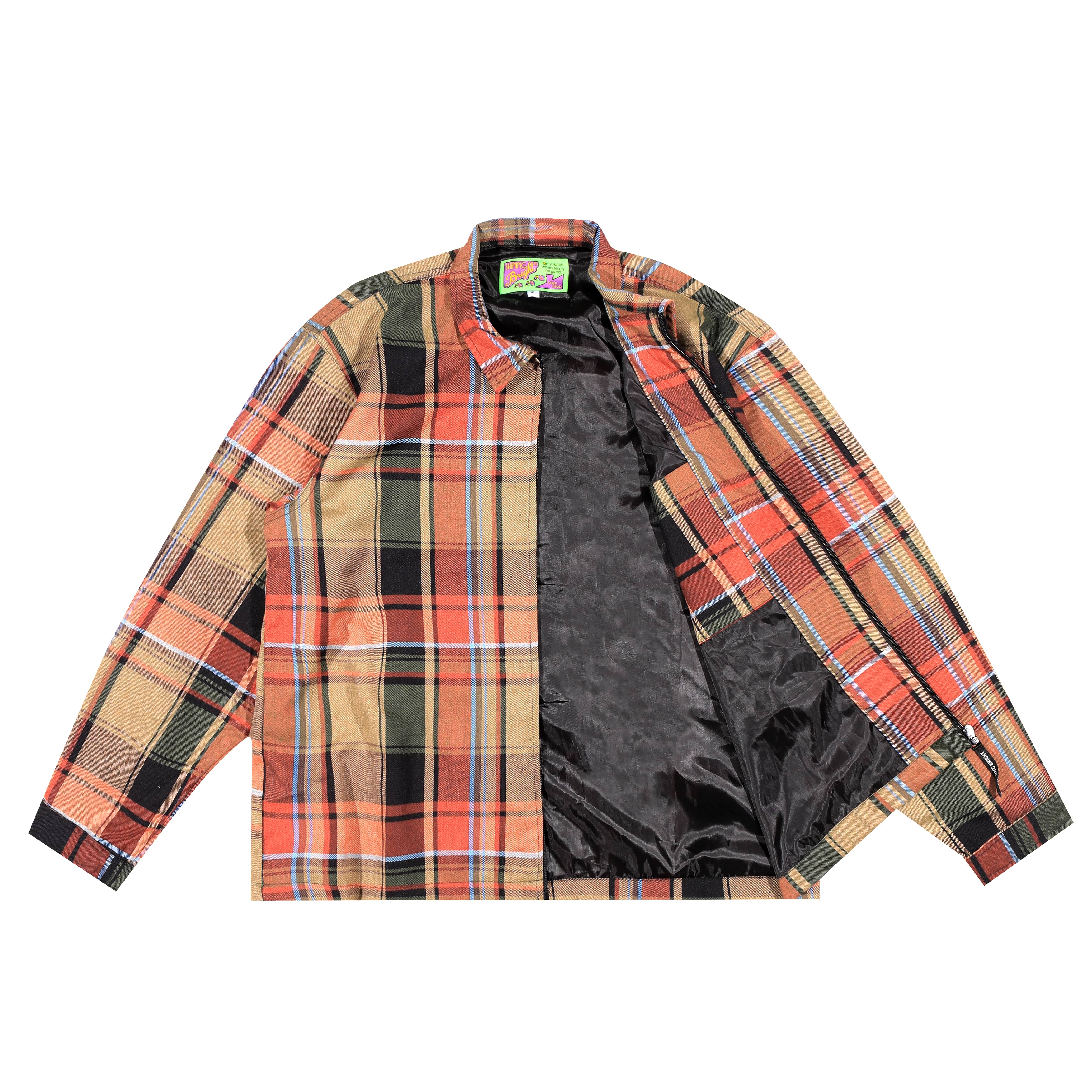 Shining Bright Home Work Jacket Orange - Khaki Green