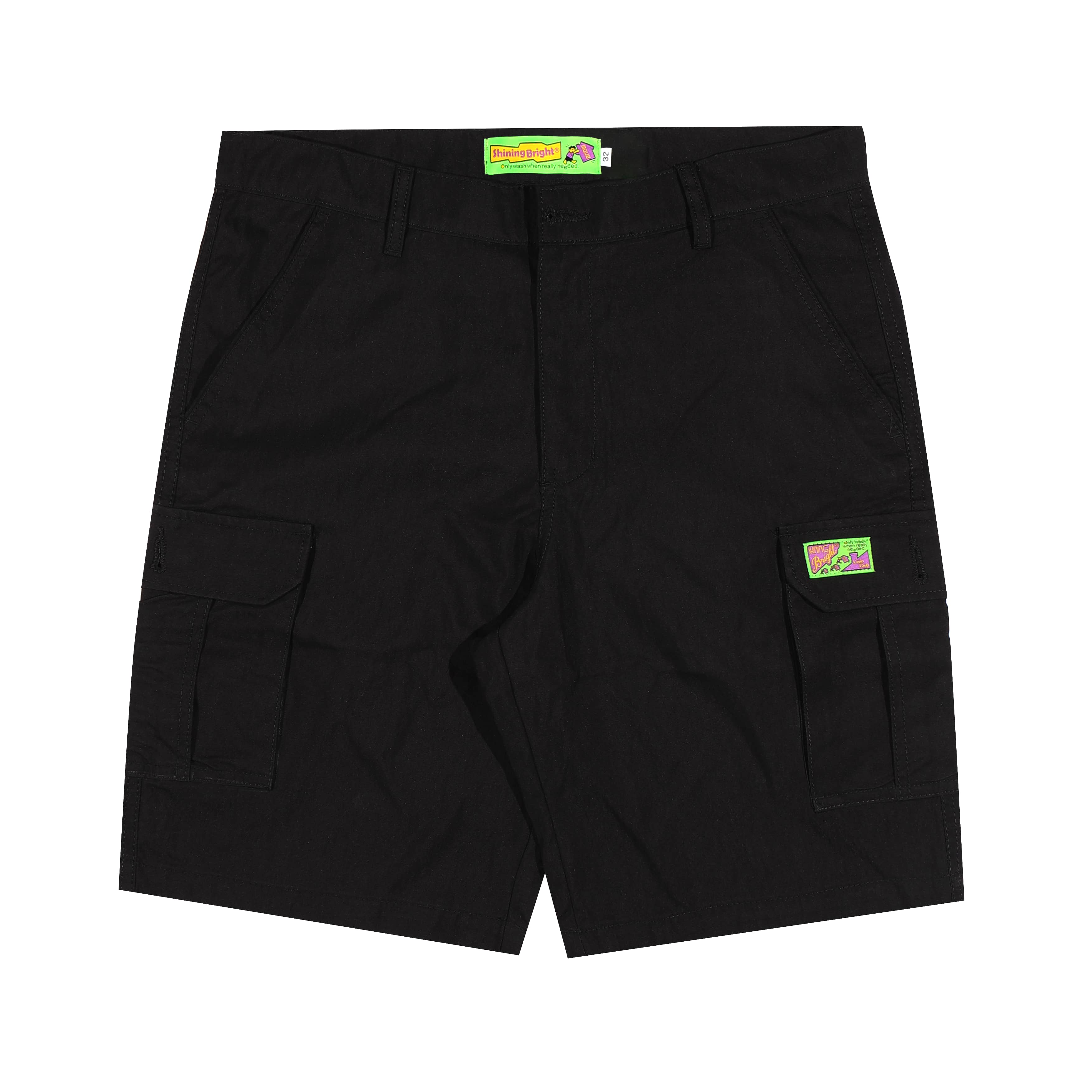 Shining Bright Voyager Short Cargo Pants - Black