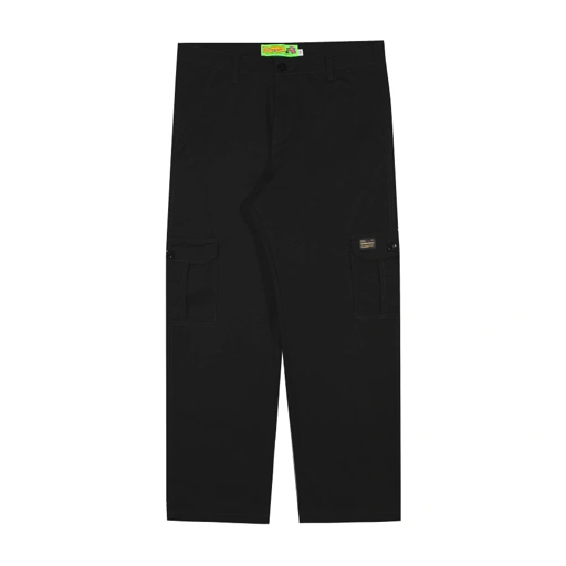 Image of Shining Bright Vain Long Cargo Pants - Black