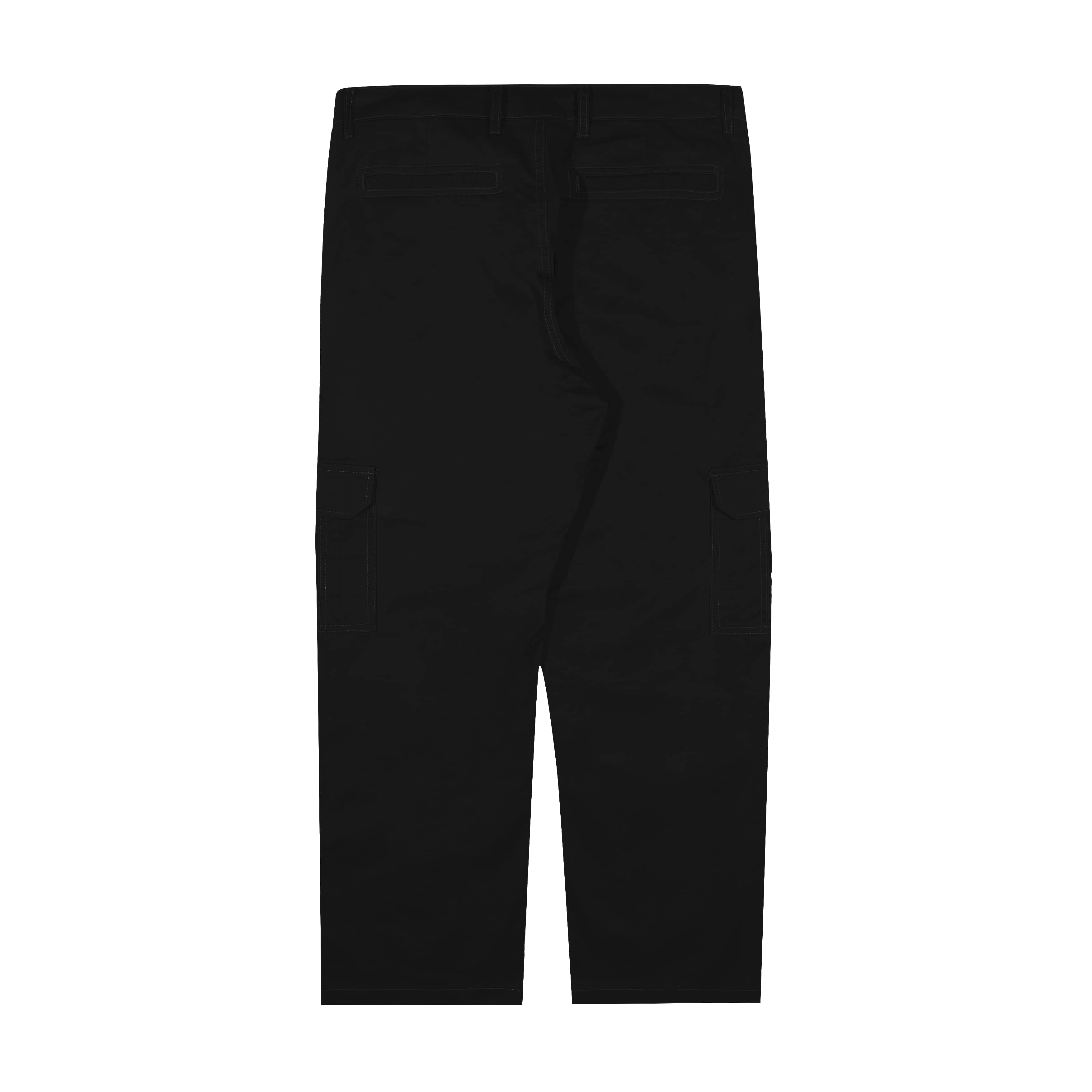 Shining Bright Vain Long Cargo Pants - Black