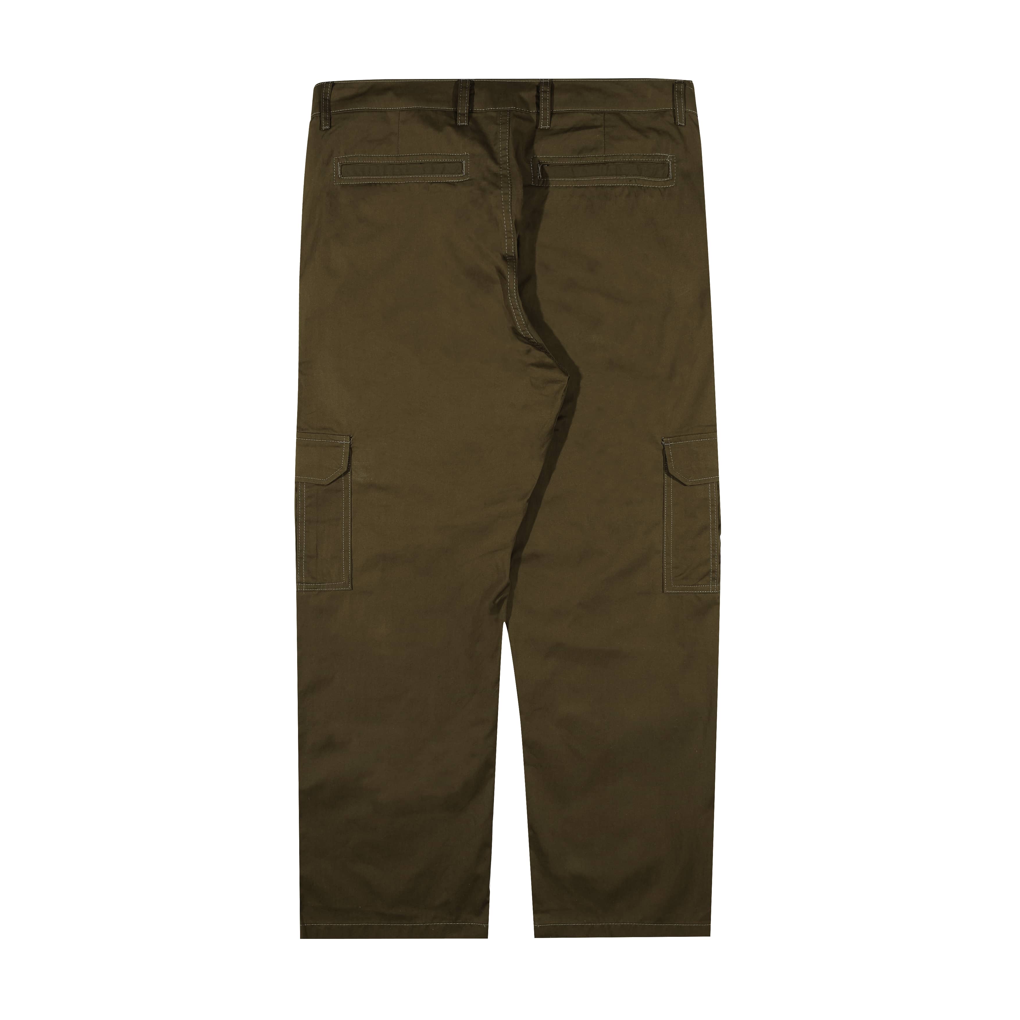 Shining Bright Vain Long Cargo Pants - Army