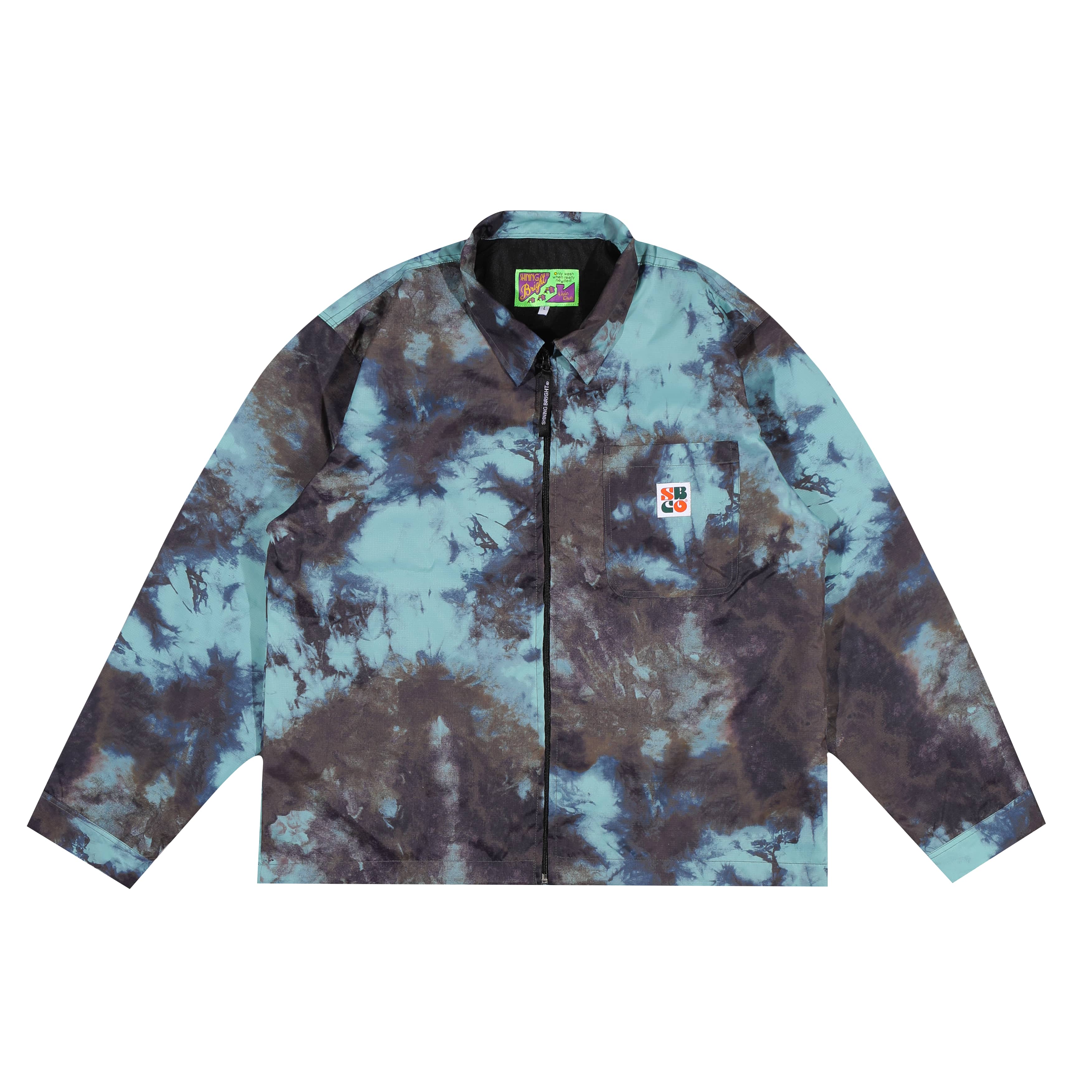Shining Bright Work Jacket Tie-dye - Blue