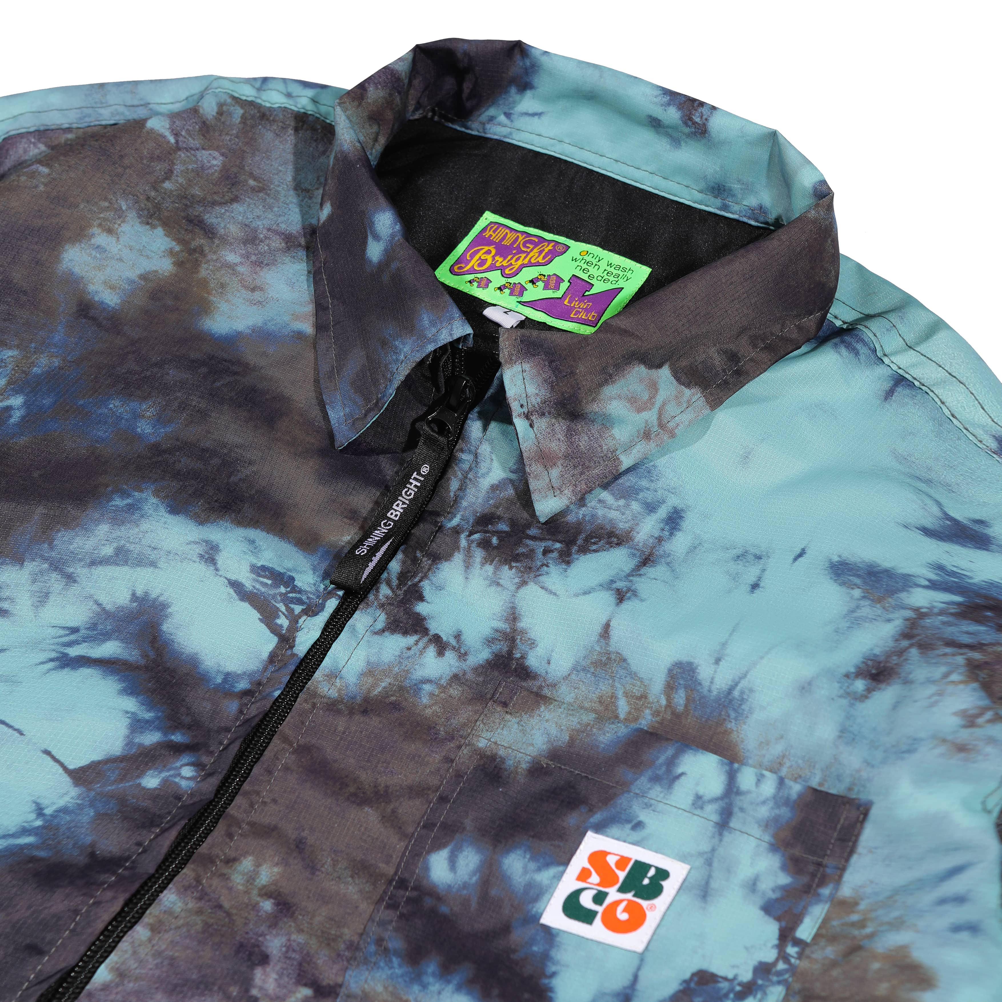 Shining Bright Work Jacket Tie-dye - Blue