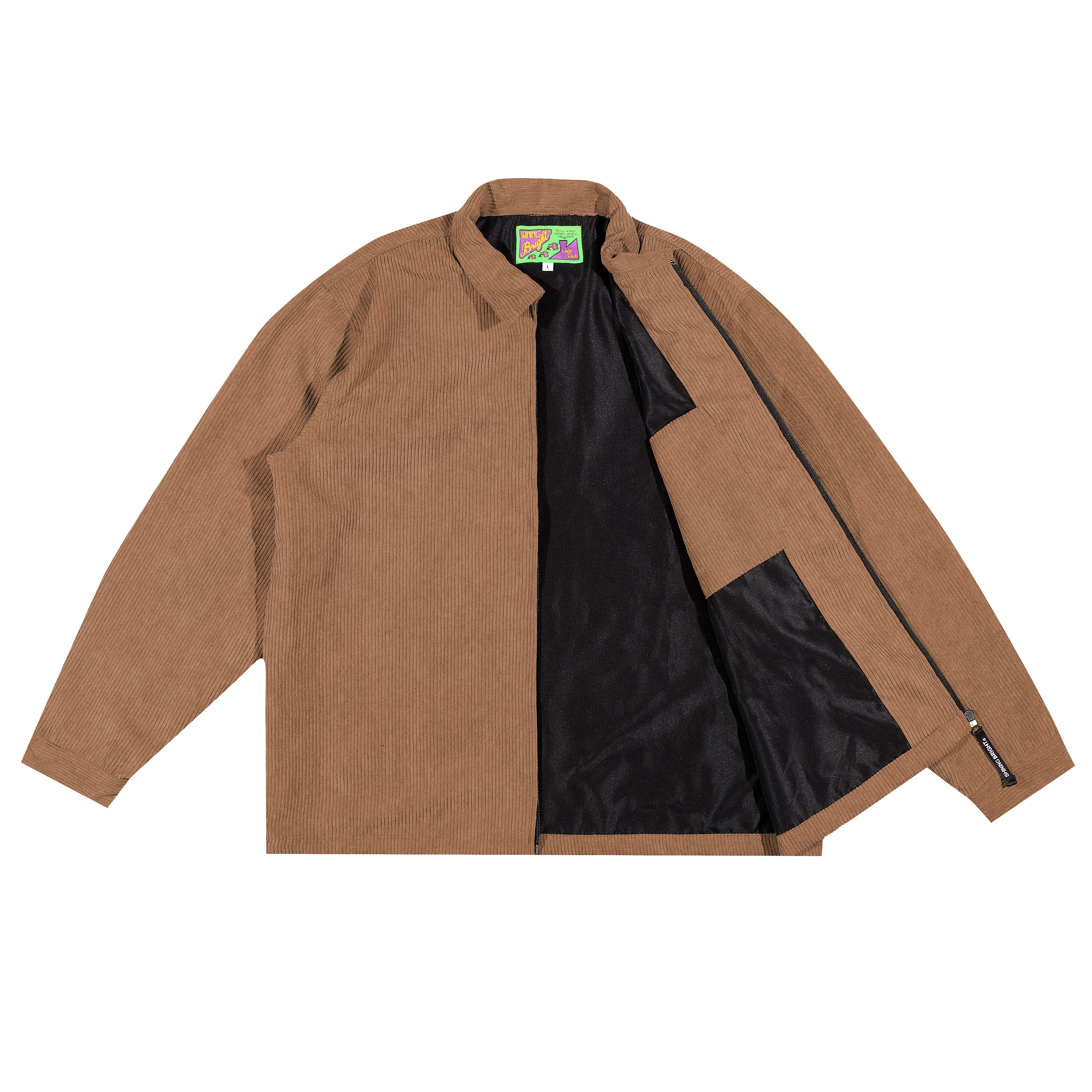 Shining Bright Light Corduroy Work Jacket - Mocca