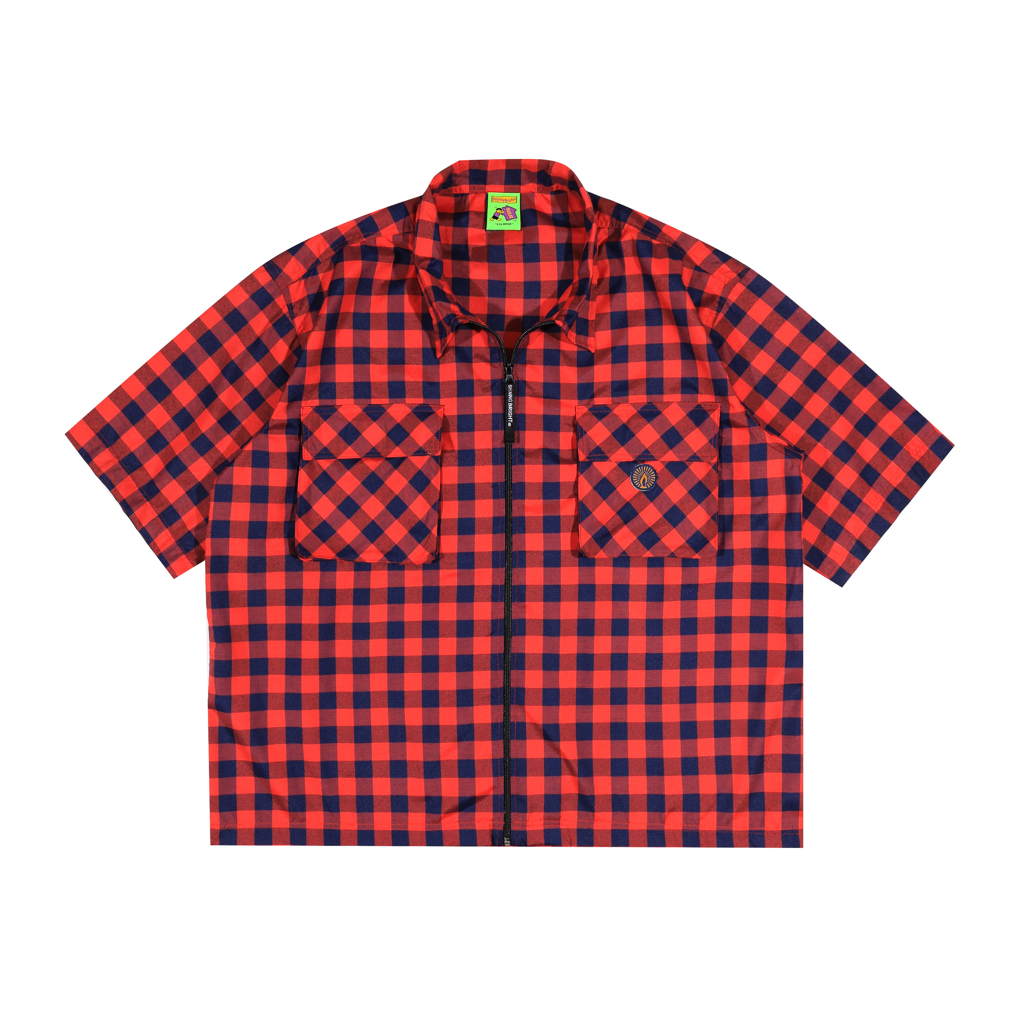 Shining Bright Boxy Shirt - Red