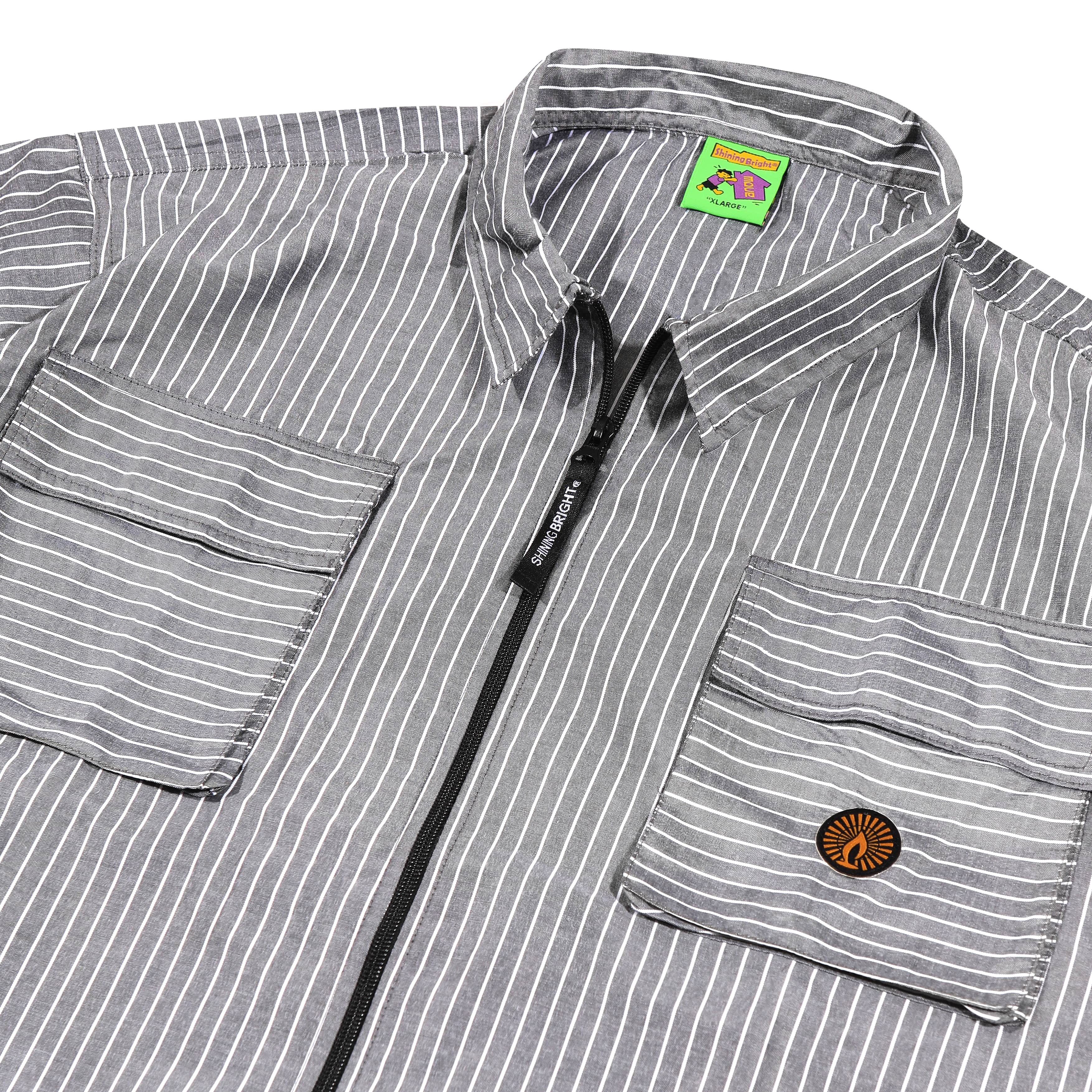 Shining Bright Bold Stripe Shirt - Black