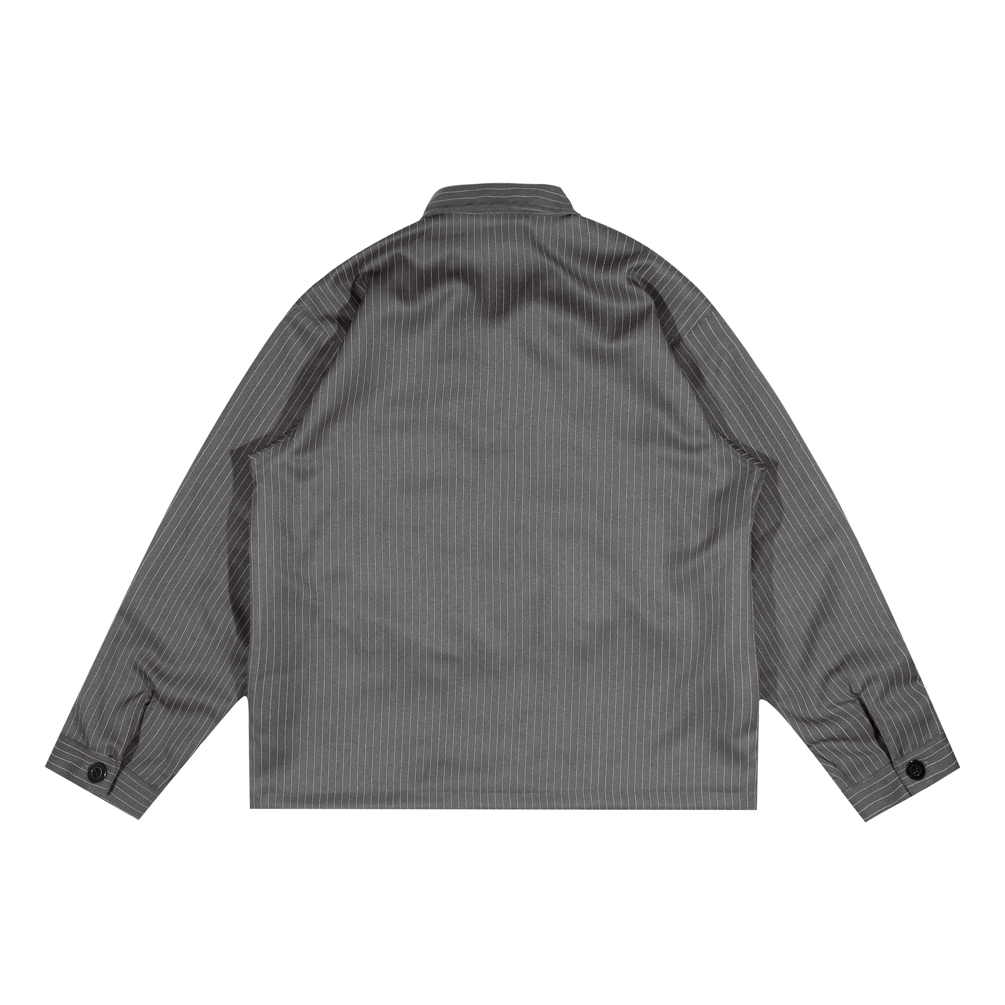 Shining Bright Light Stripe Work Jacket - Stone Grey