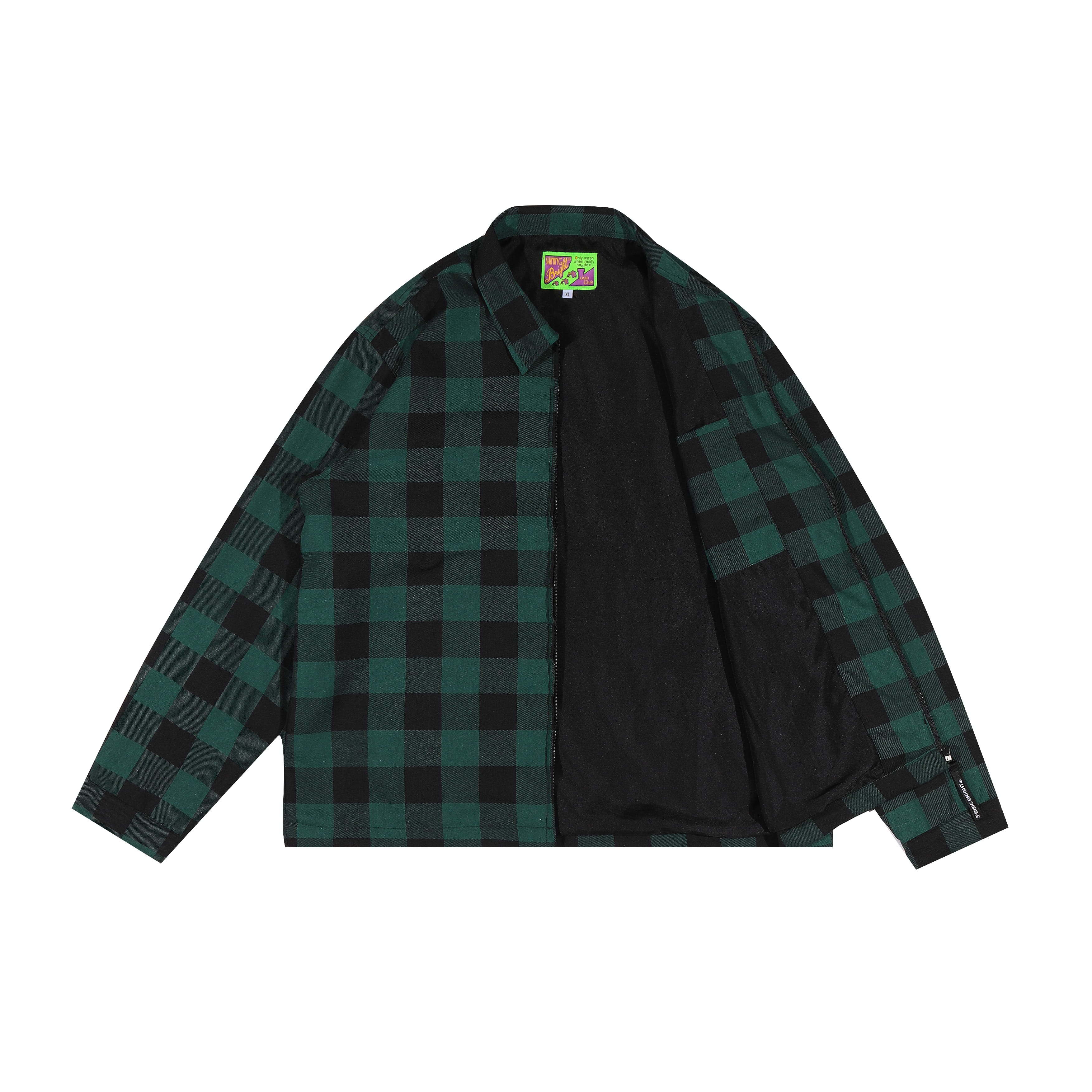 Shining Bright Home Work Jacket Navy - Green