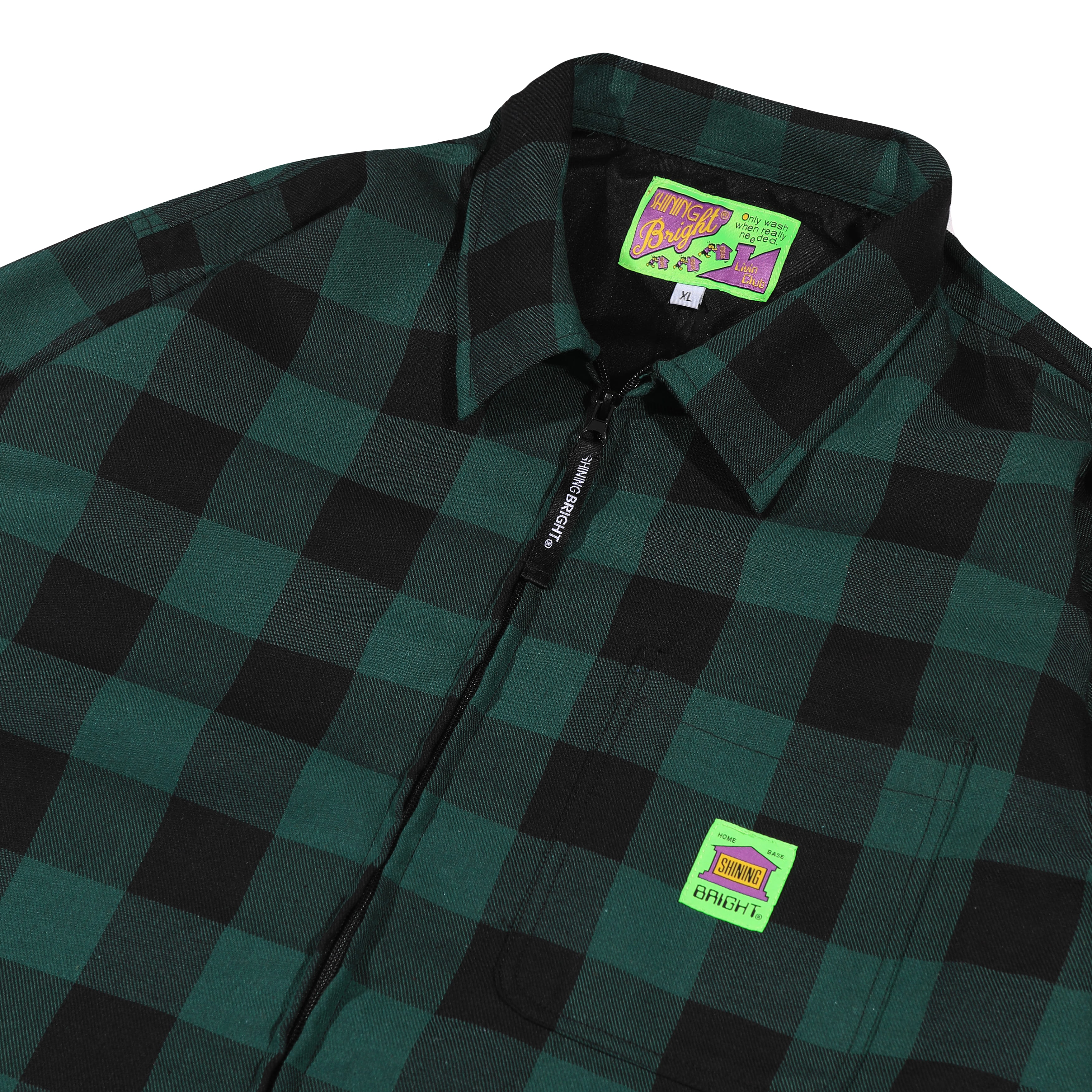 Shining Bright Home Work Jacket Navy - Green