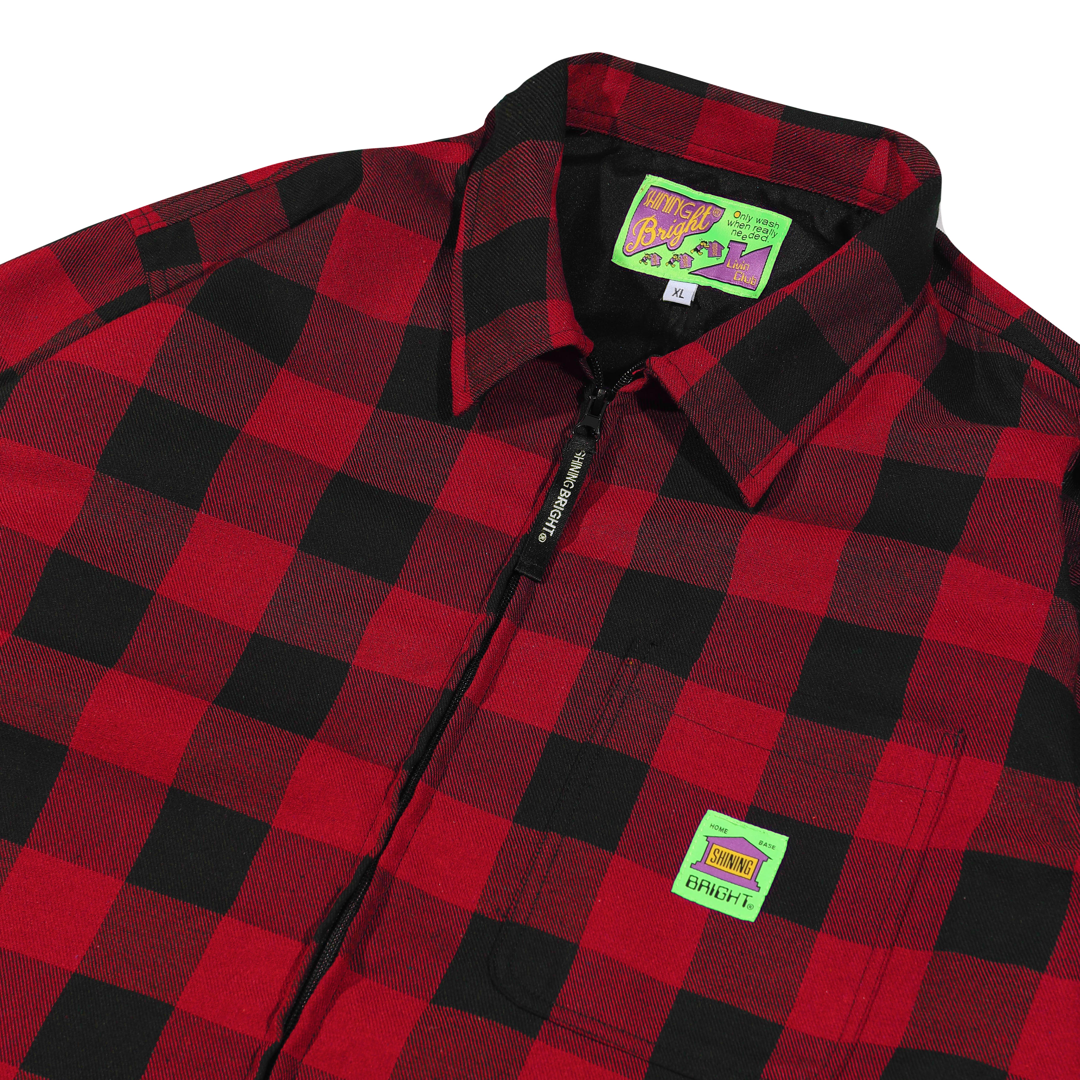 Shining Bright Home Work Jacket Navy - Red