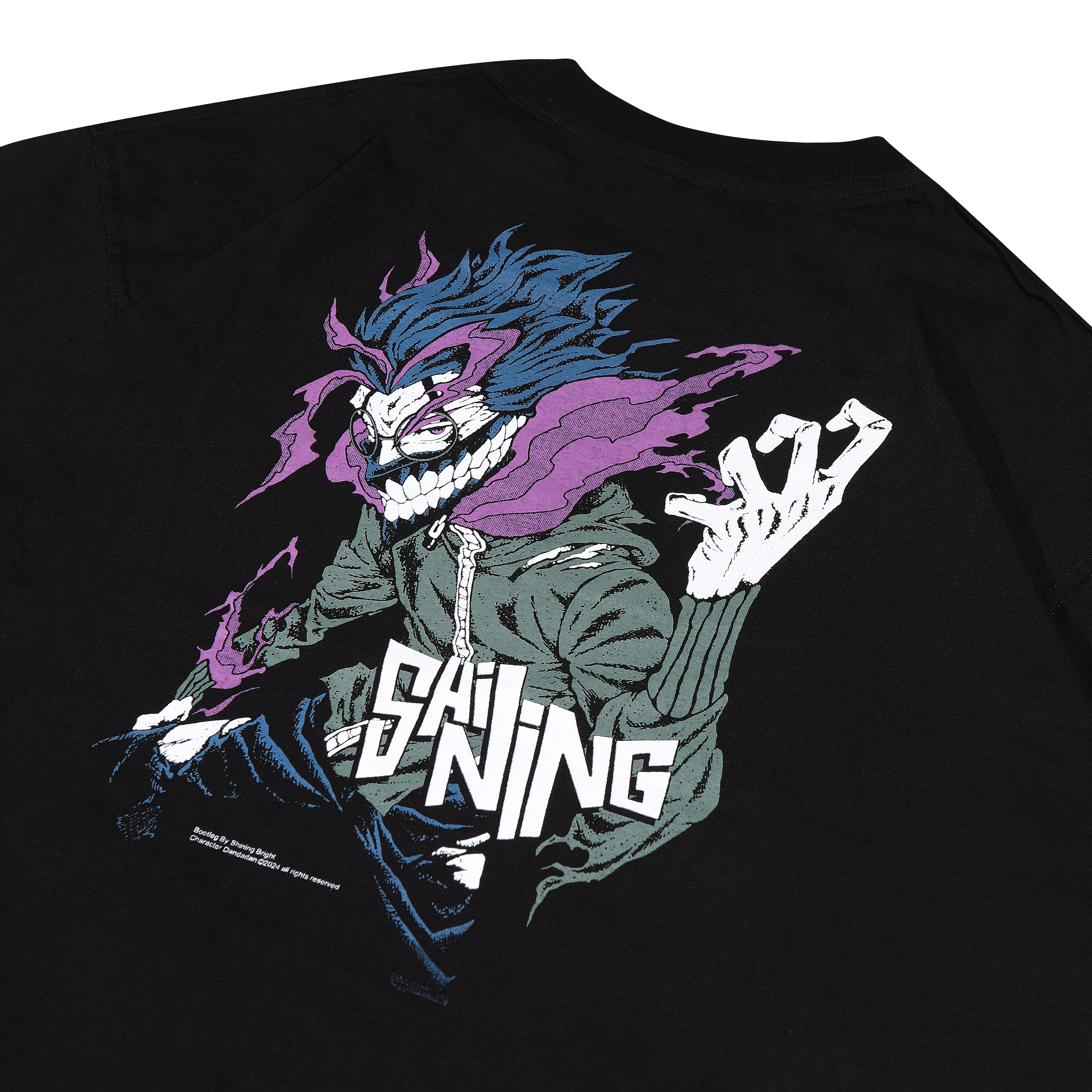 Shining Bright Dandadan Tshirt - Black