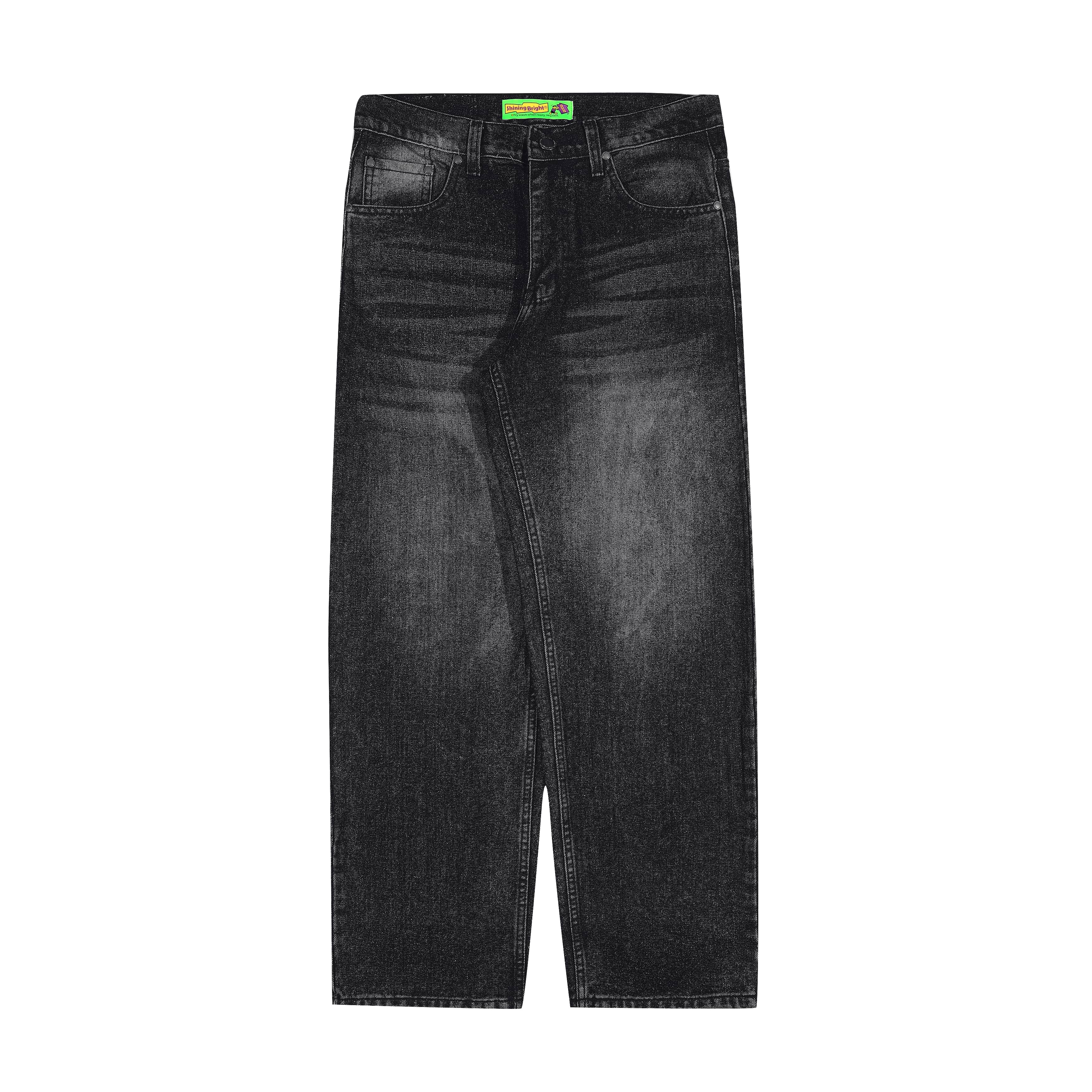 Shining Bright Jeans Long Pants Denim - Washed Black