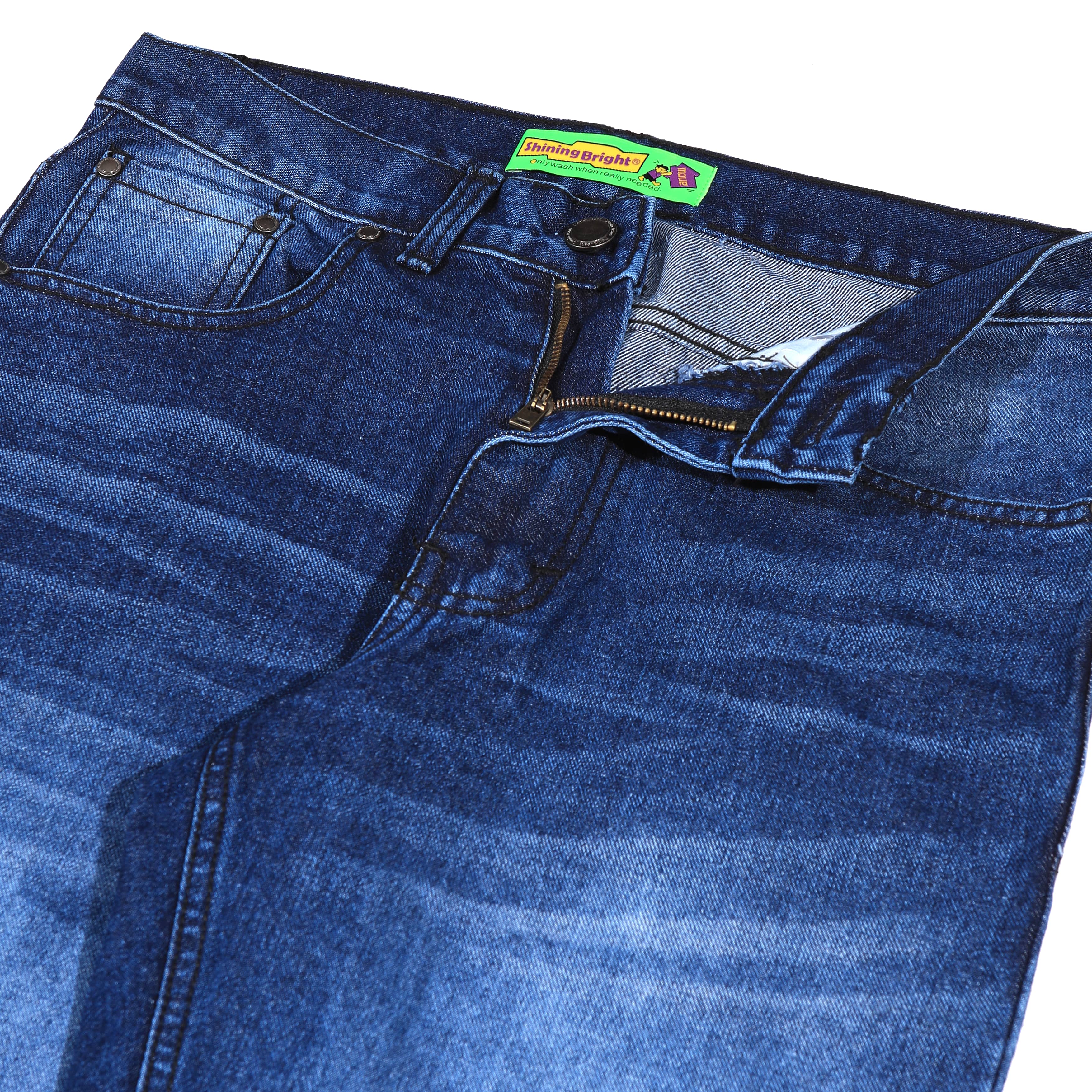 Shining Bright Jeans Long Pants Denim - Blue Wash
