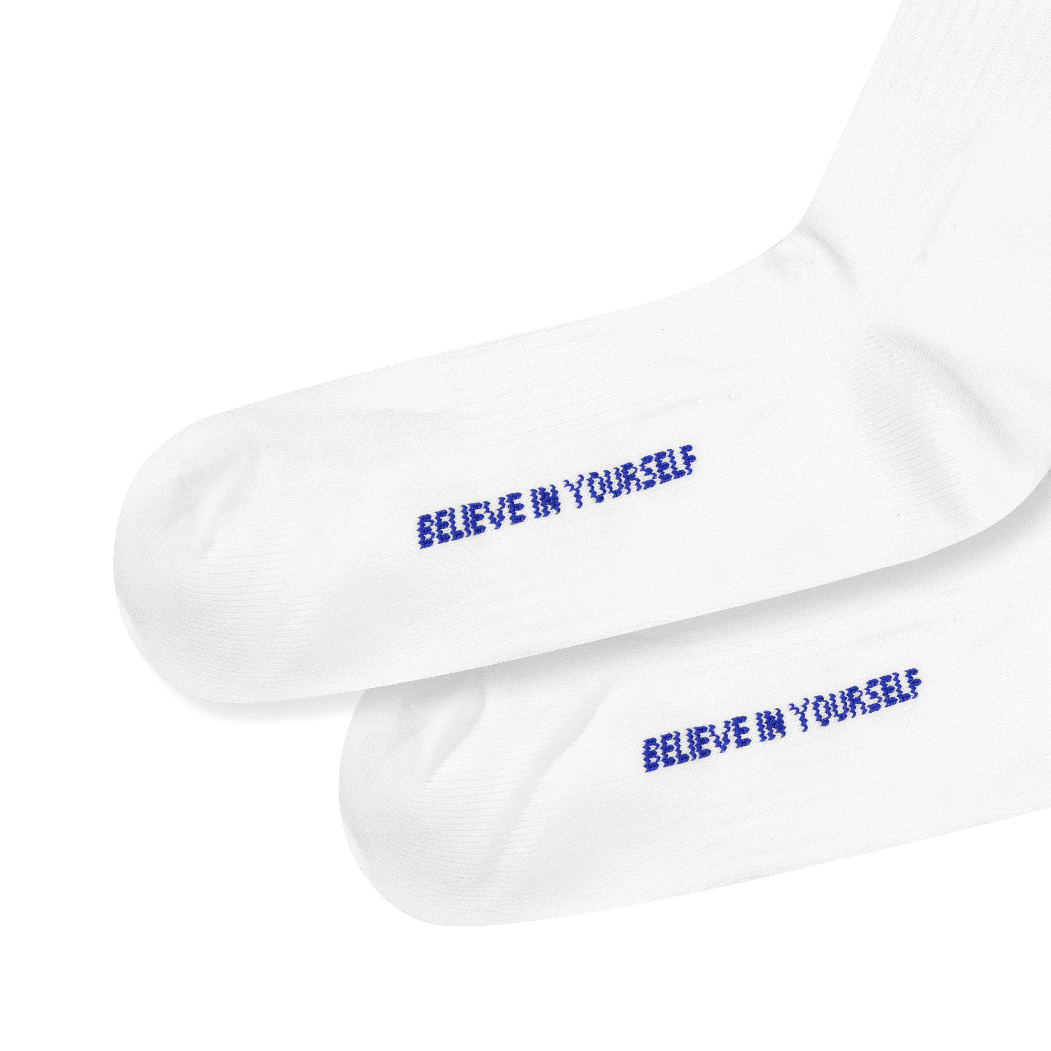Shining Bright Campus Socks - White