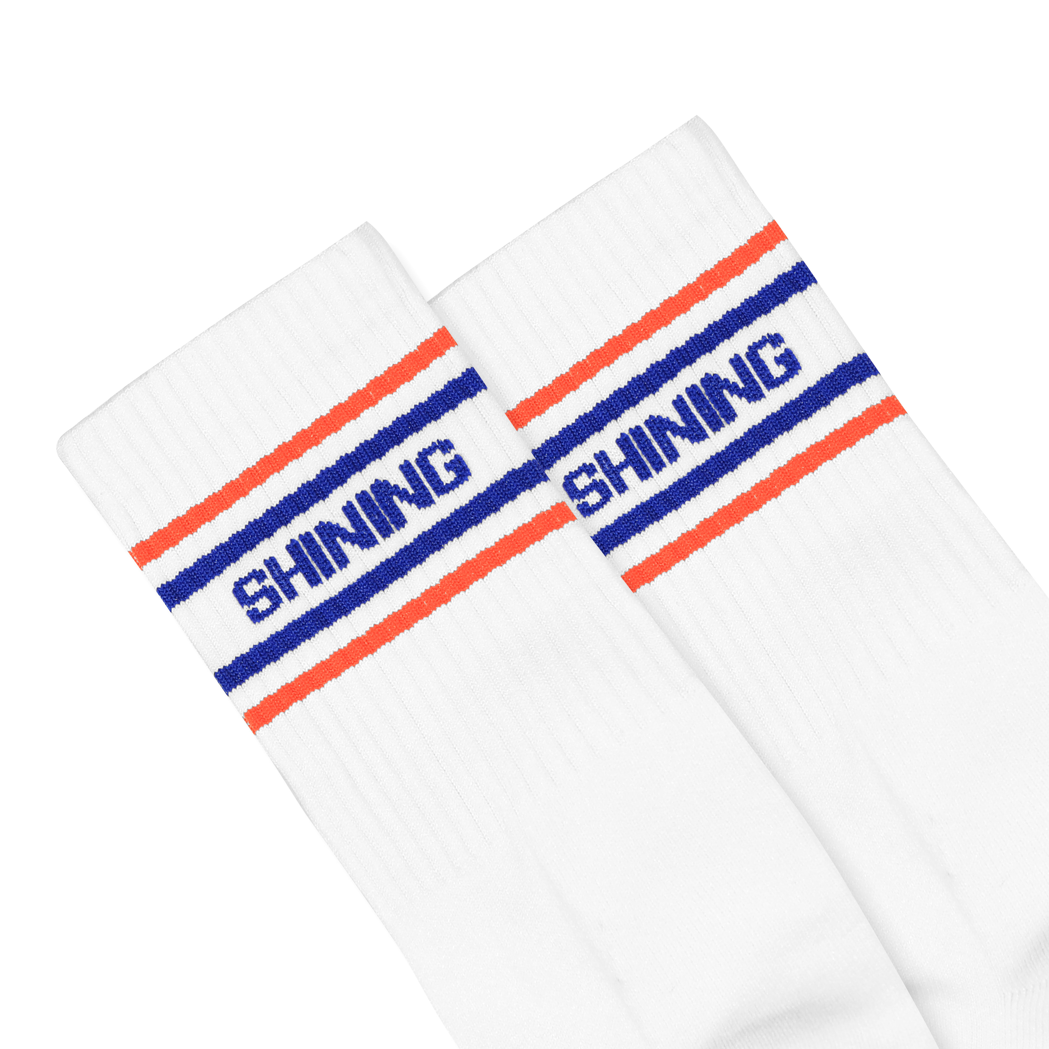 Shining Bright Campus Socks - White