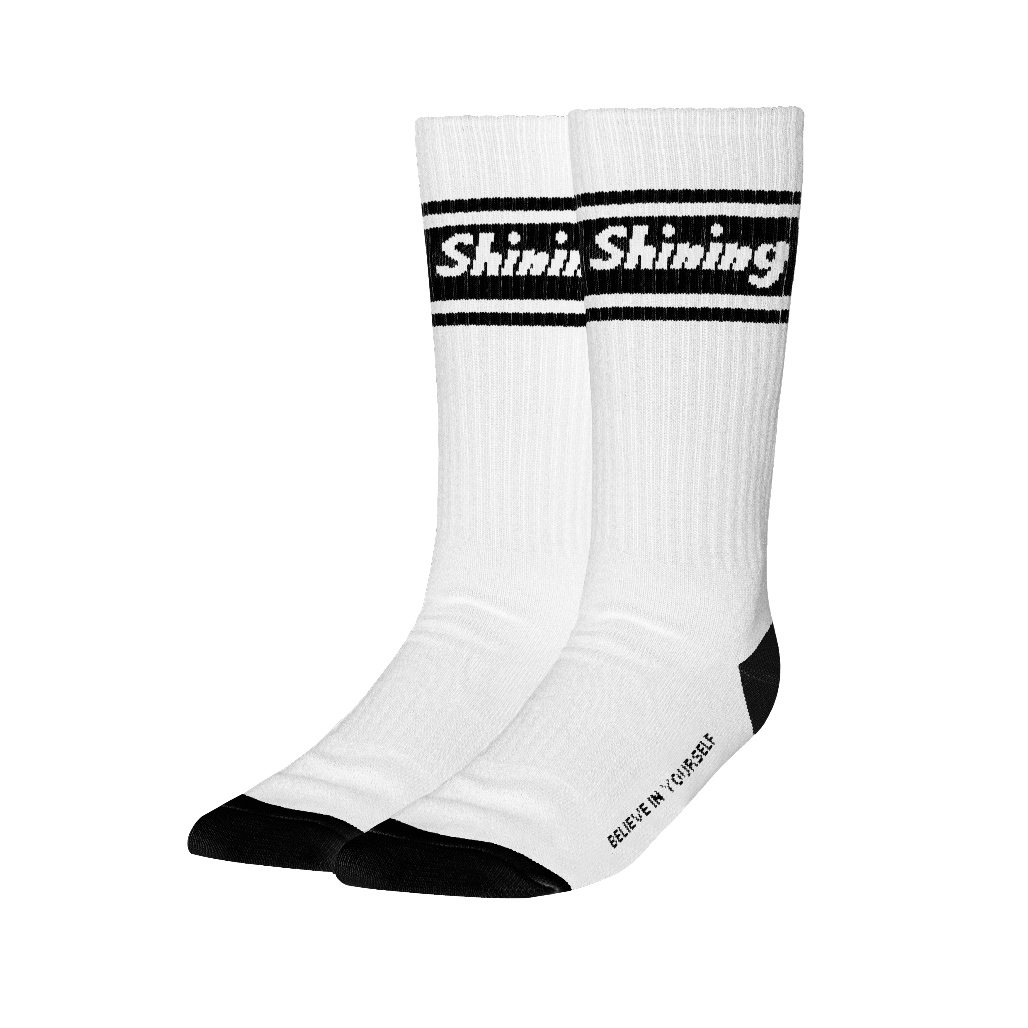 Shining Bright School Socks - White