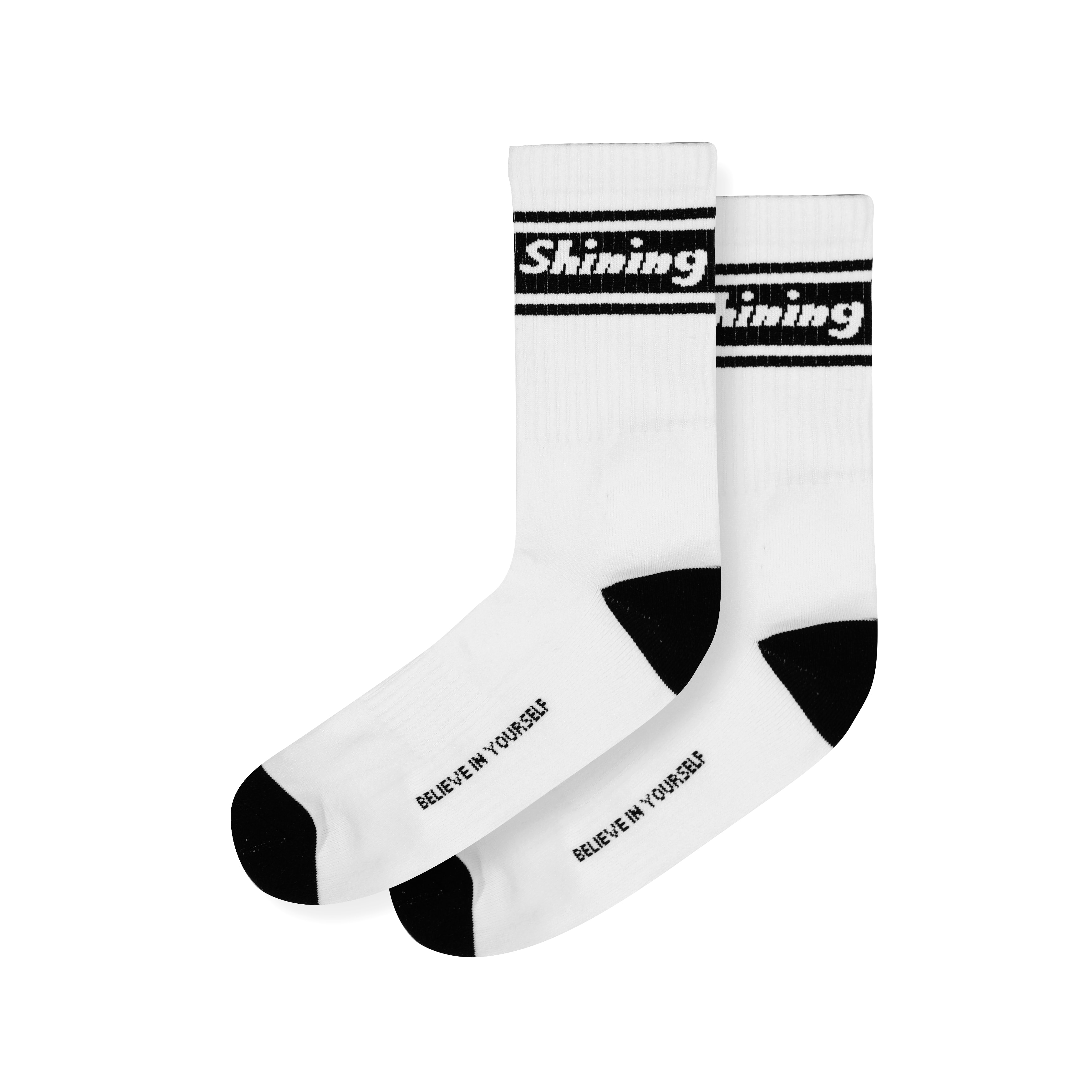 Shining Bright School Socks - White