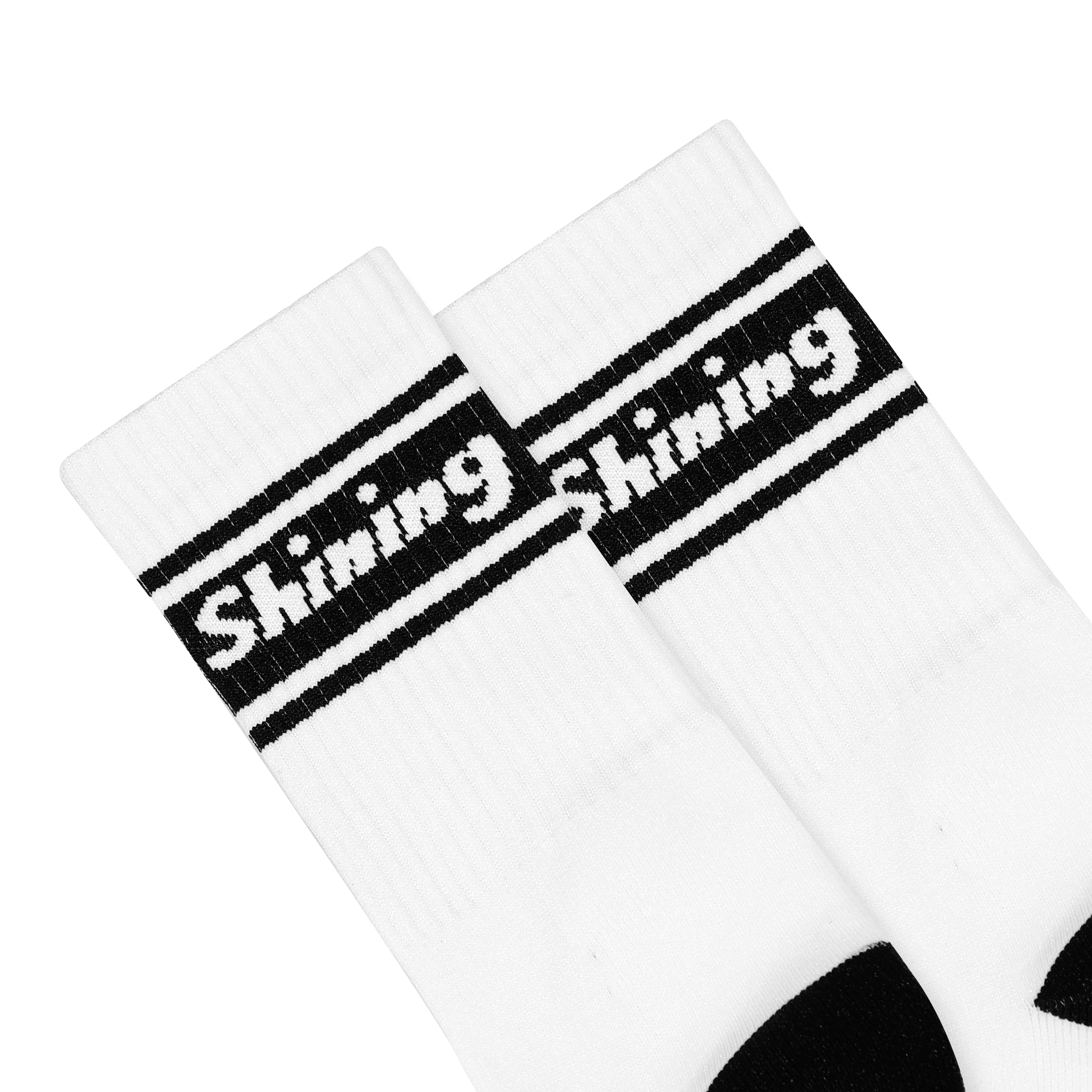 Shining Bright School Socks - White