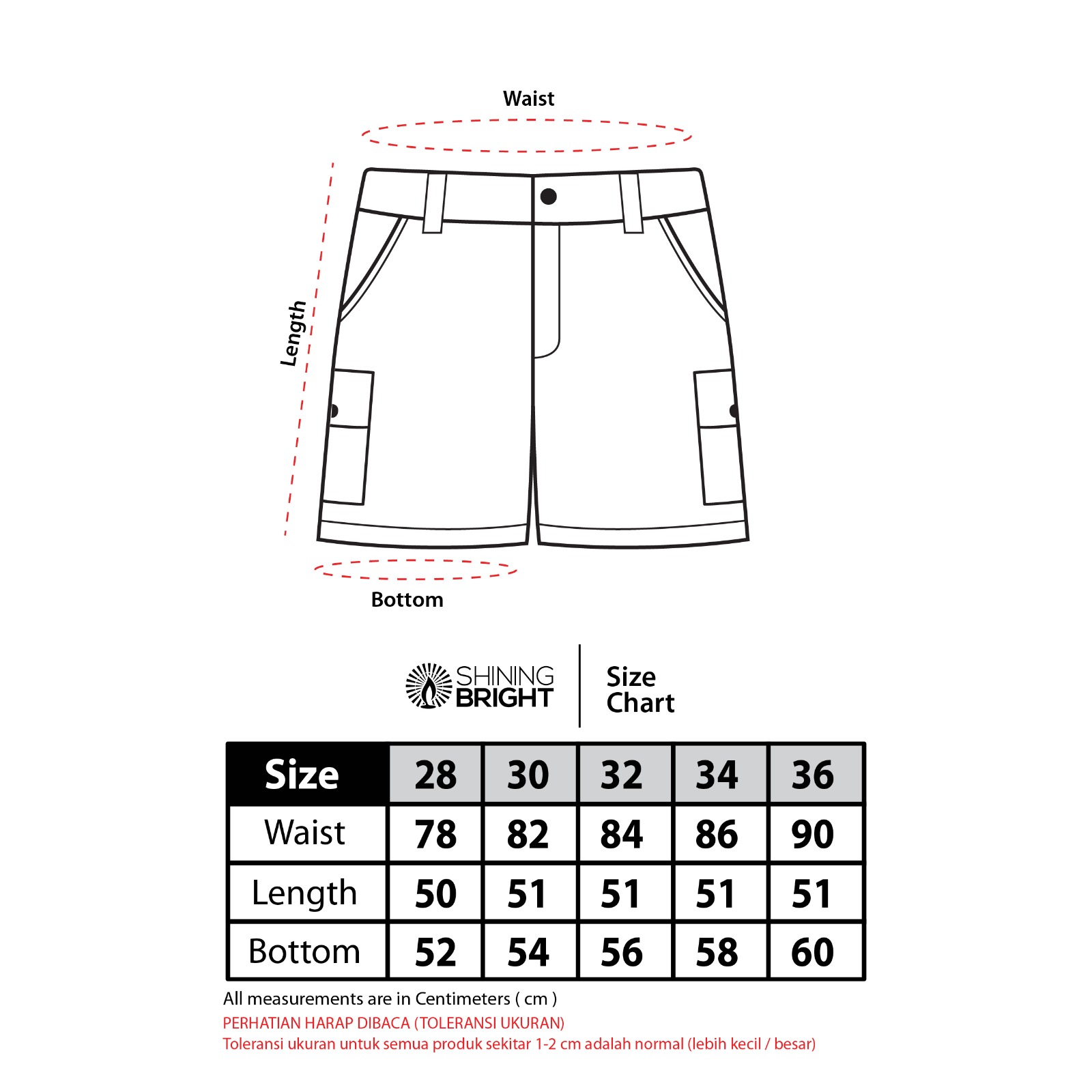 Shining Bright Voyager Short Cargo Pants - Grey