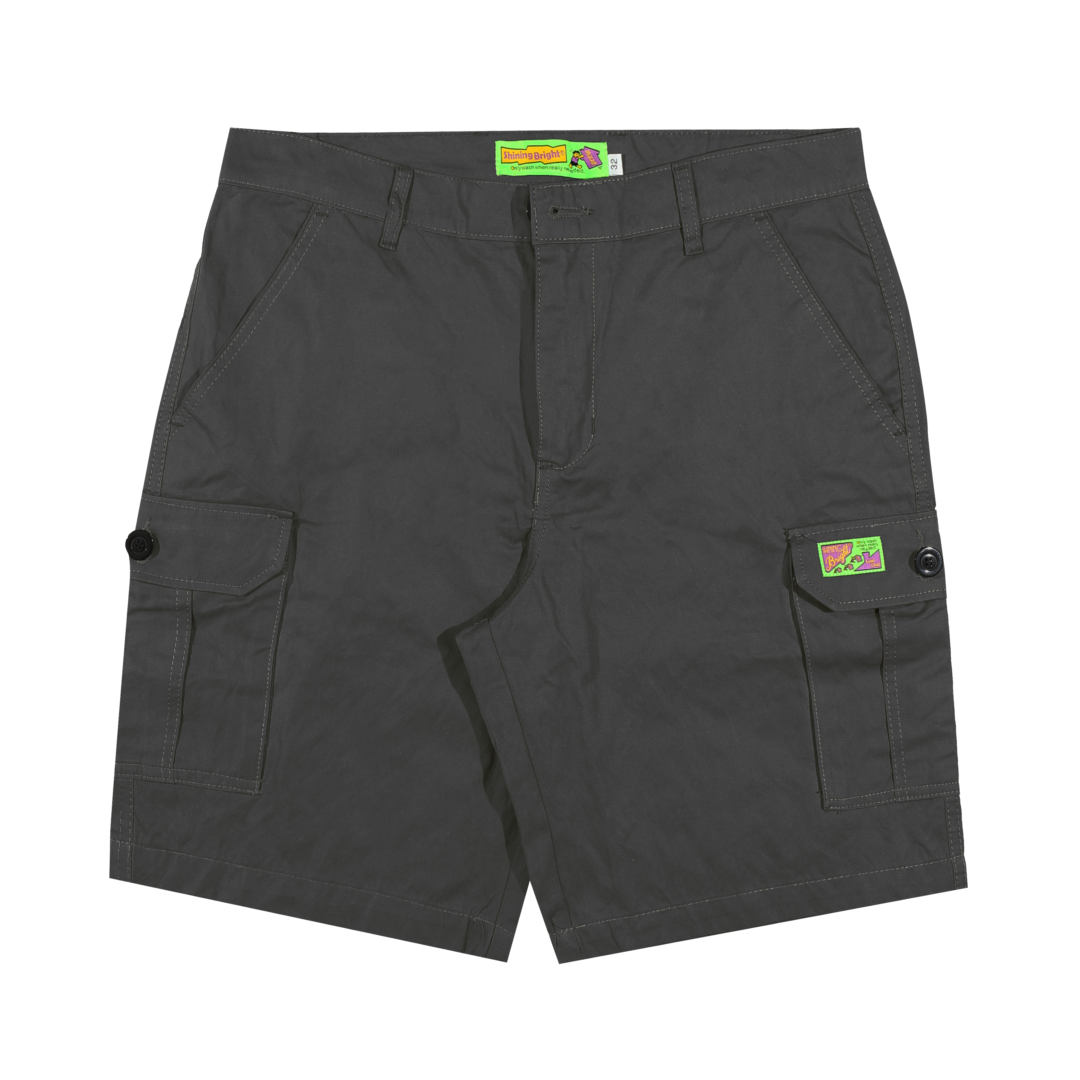 Shining Bright Voyager Short Cargo Pants - Grey