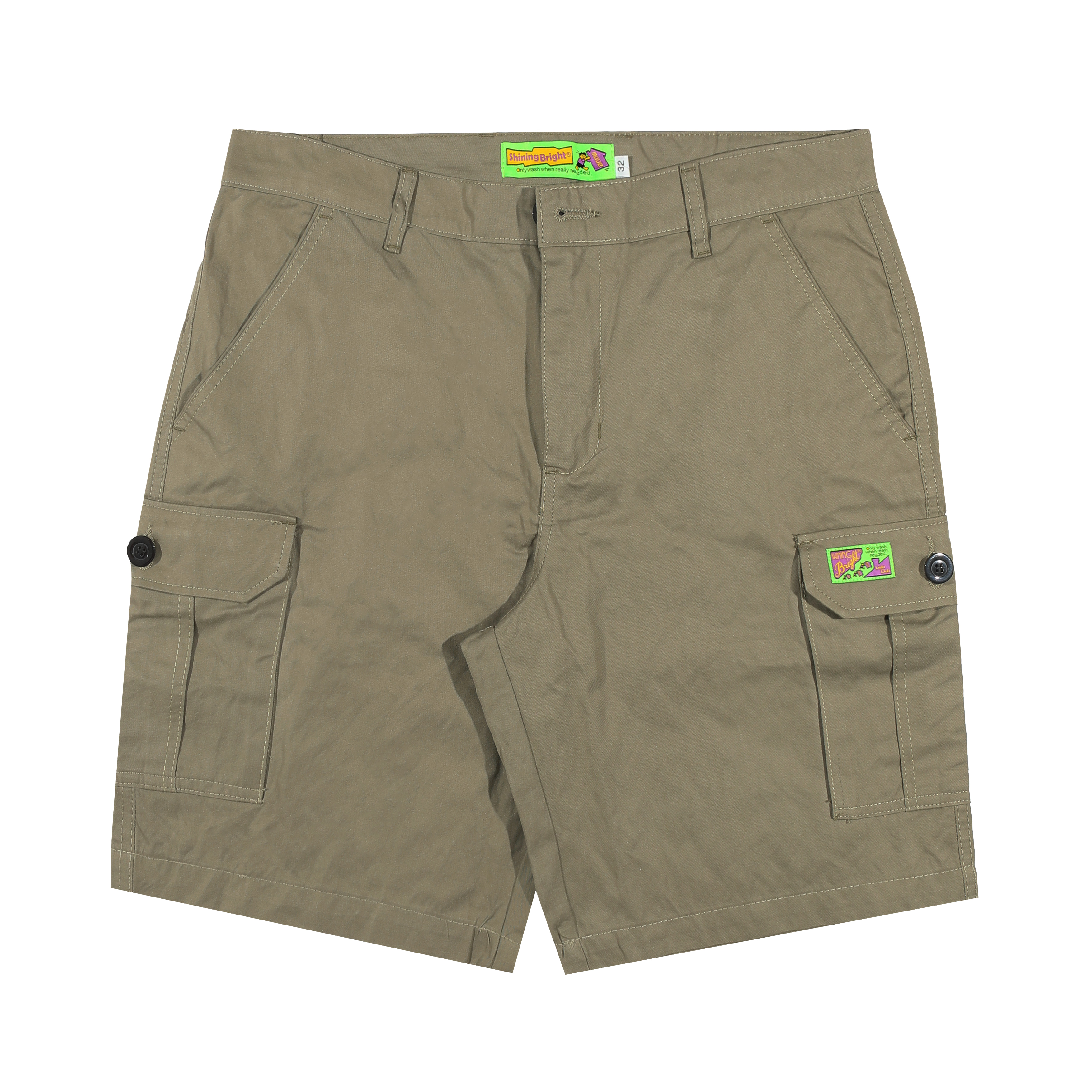 Shining Bright Voyager Short Cargo Pants - Khaki