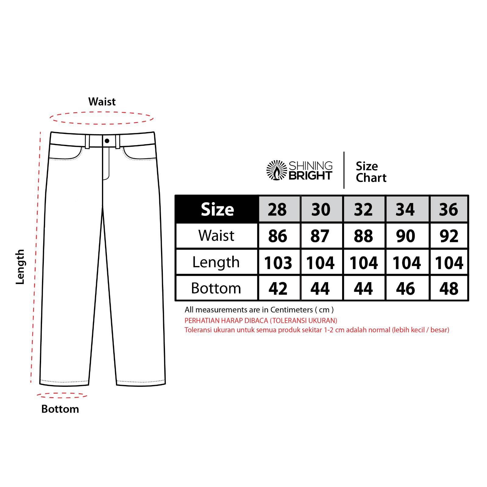 Shining Bright Jeans Long Pants Denim - Indigo