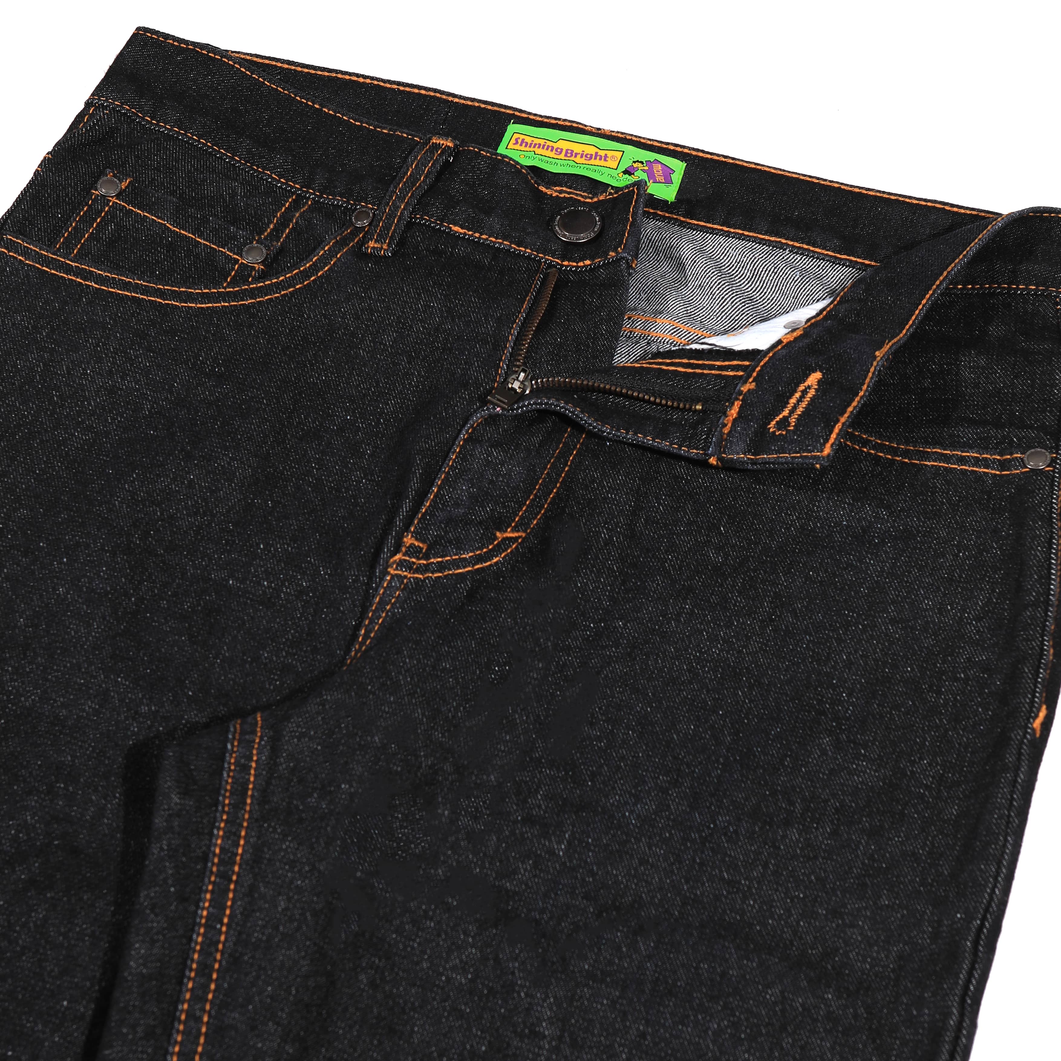 Shining Bright Jeans Long Pants Denim - Black