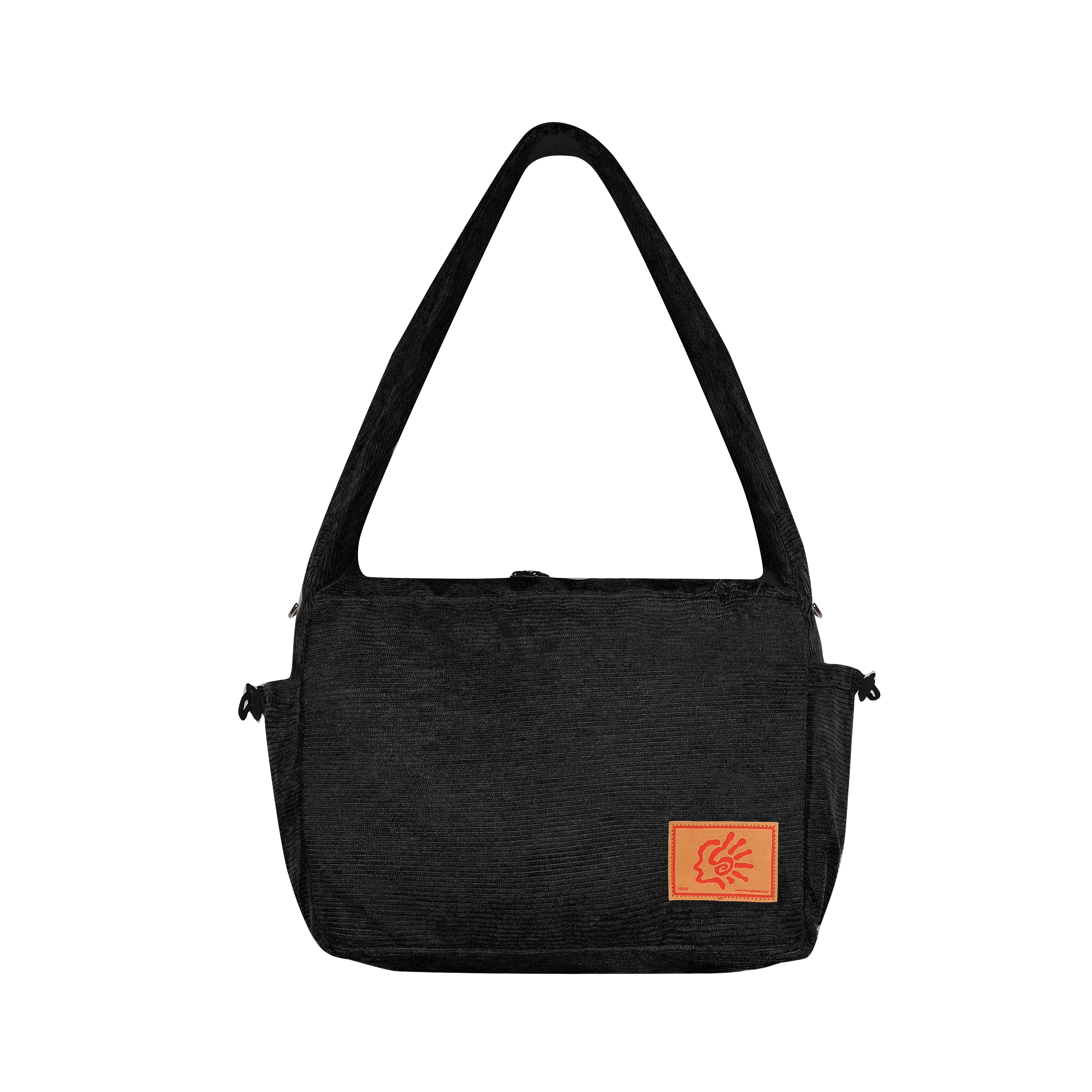 Shining Bright Raven Slingbag Corduroy - Black