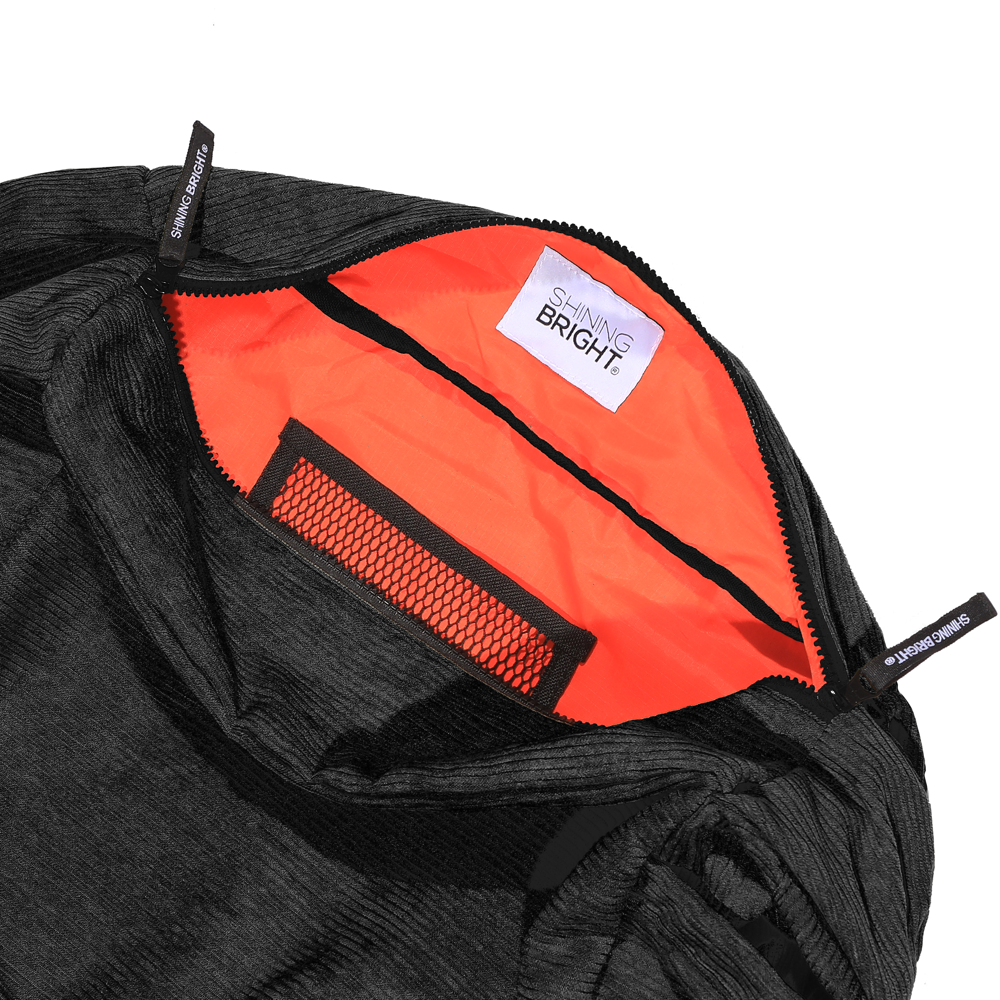 Shining Bright Raven Slingbag Corduroy - Black