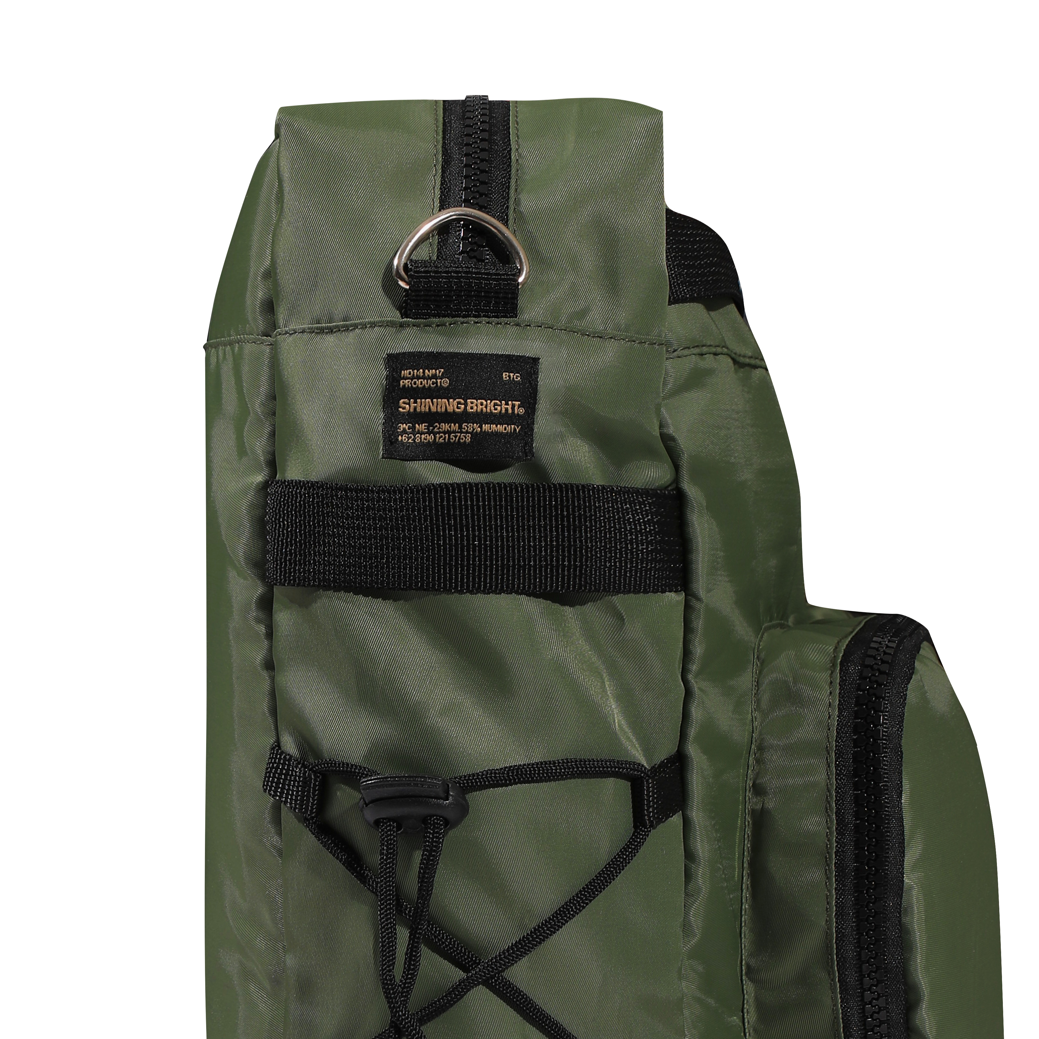 Shining Bright Helmet Sling Bag - Olive
