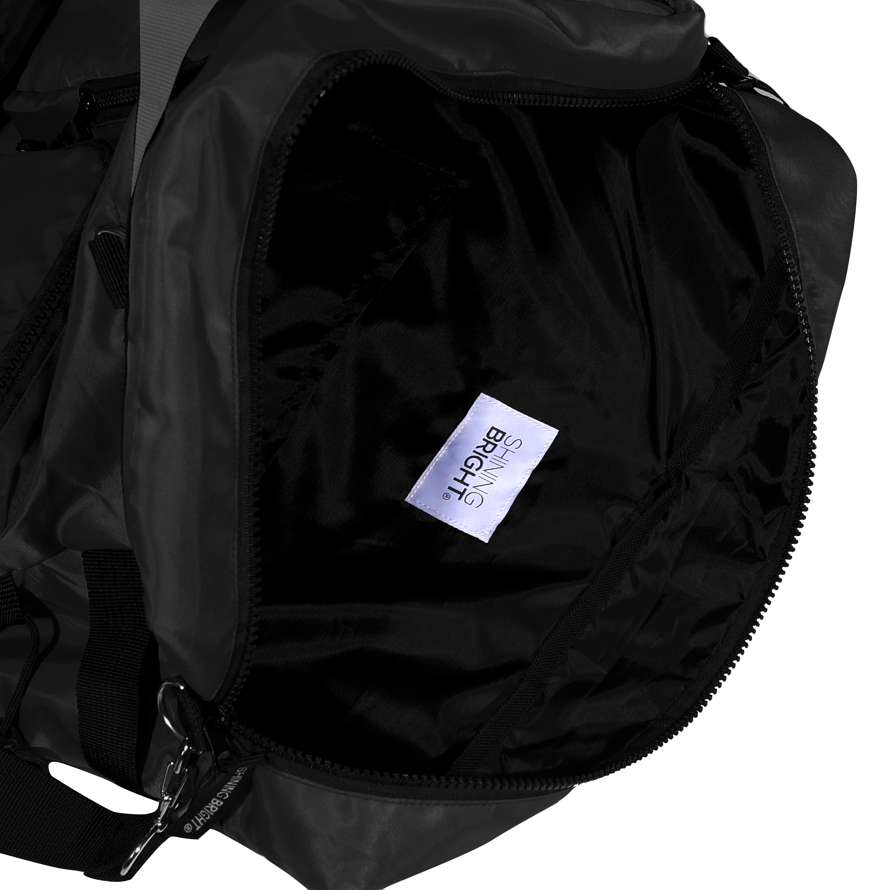 Shining Bright Helmet Sling Bag - Black