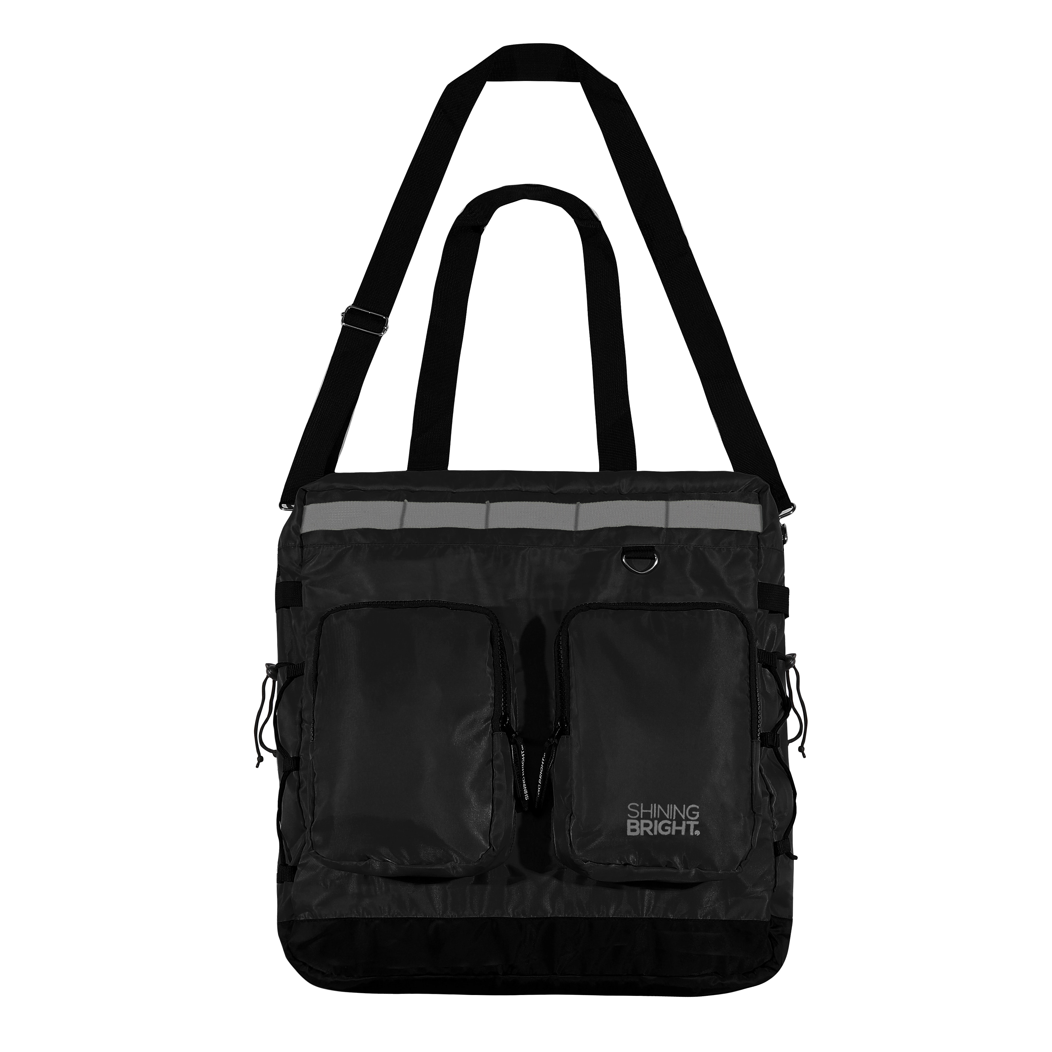 Shining Bright Helmet Sling Bag - Black