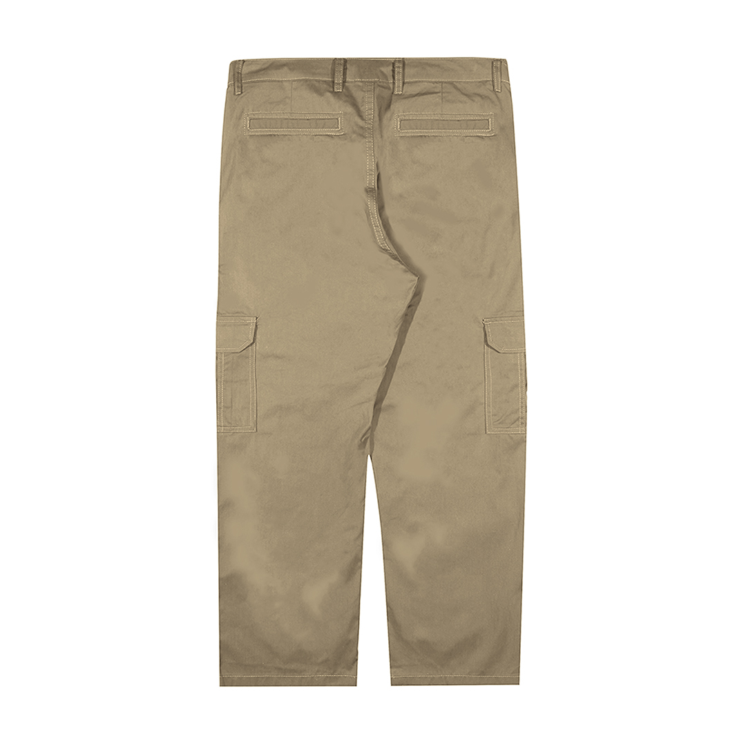 Shining Bright Vain Long Cargo Pants - Cream