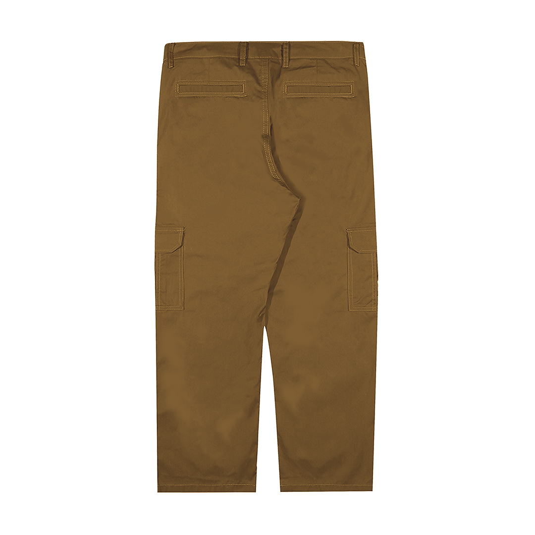 Shining Bright Vain Long Cargo Pants - Brown
