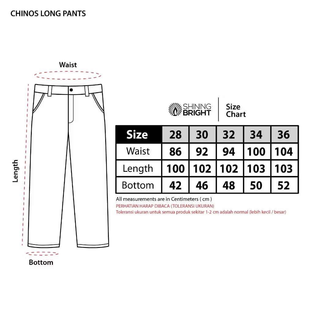 Shining Bright Chinos Long Pants - Mocca