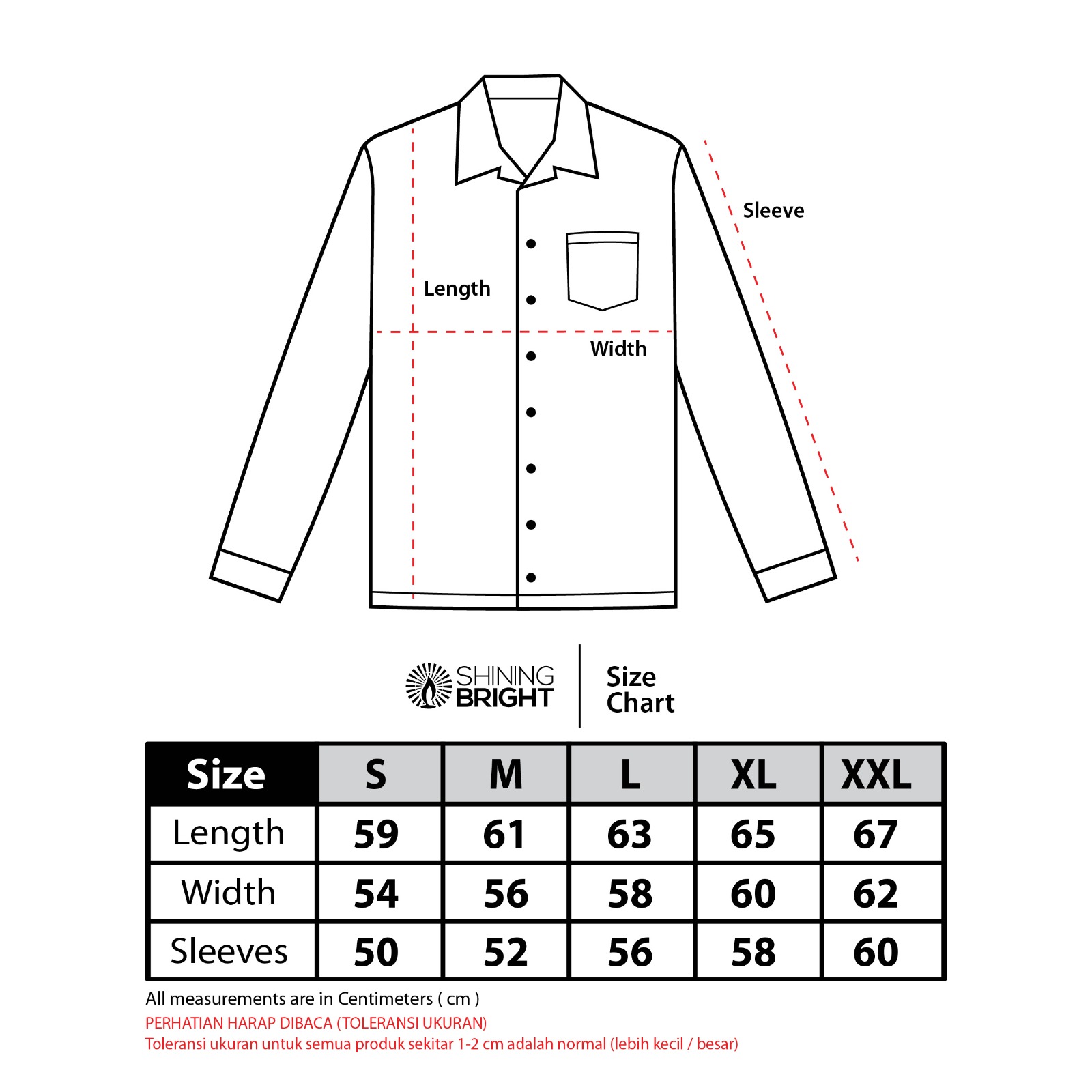 Shining Bright Shirt Racer Stripe - White