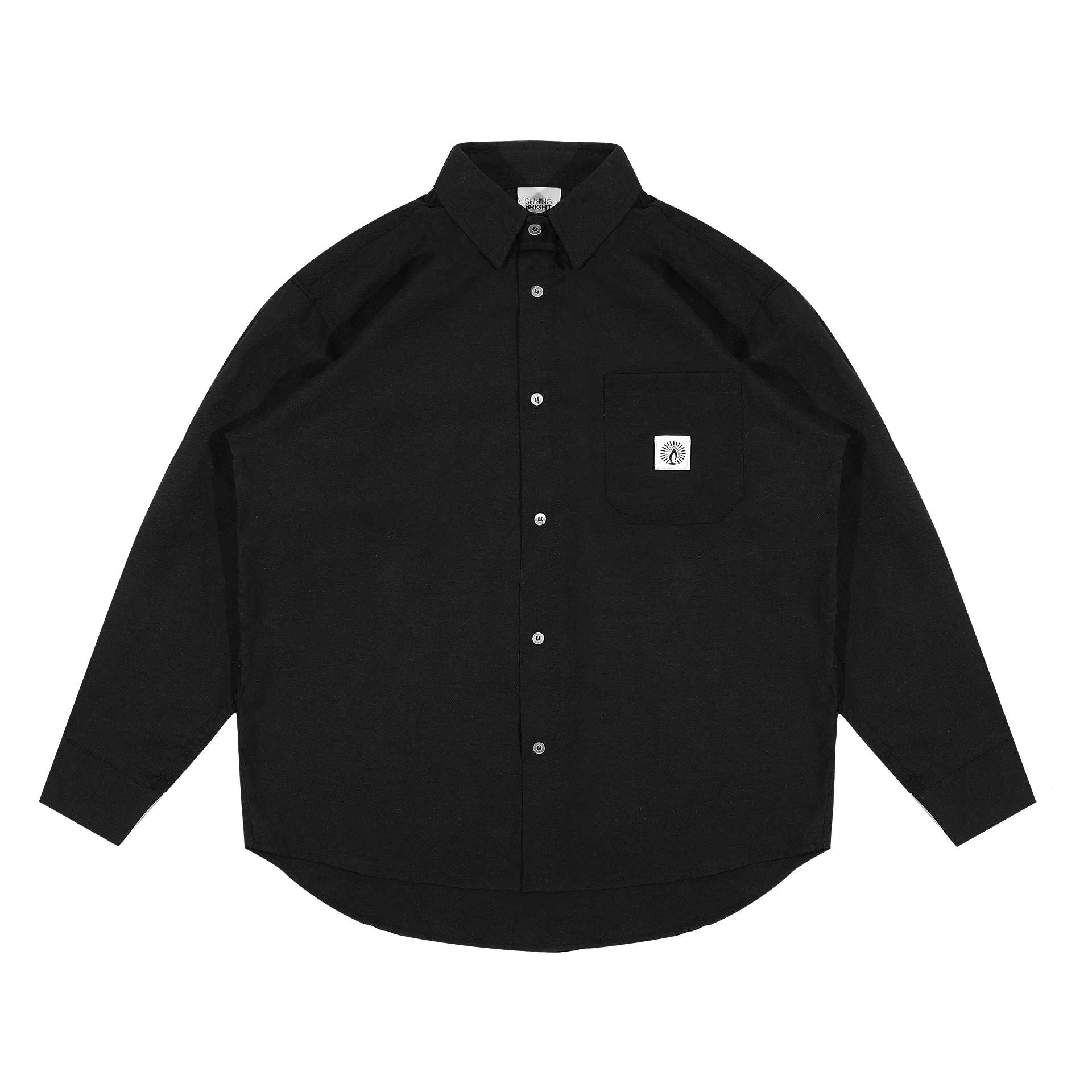 Shining Bright Shirt Oxford - Black