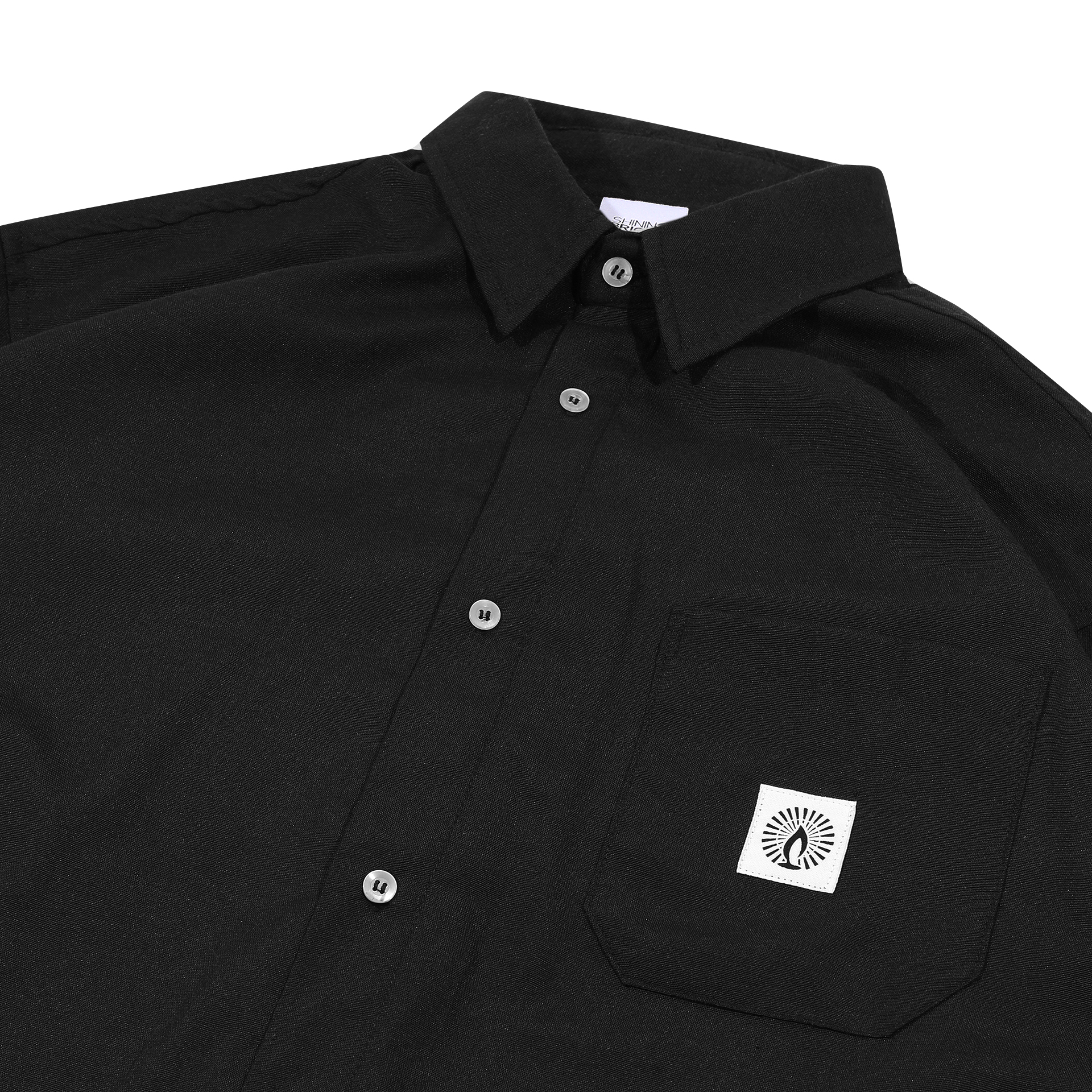 Shining Bright Shirt Oxford - Black