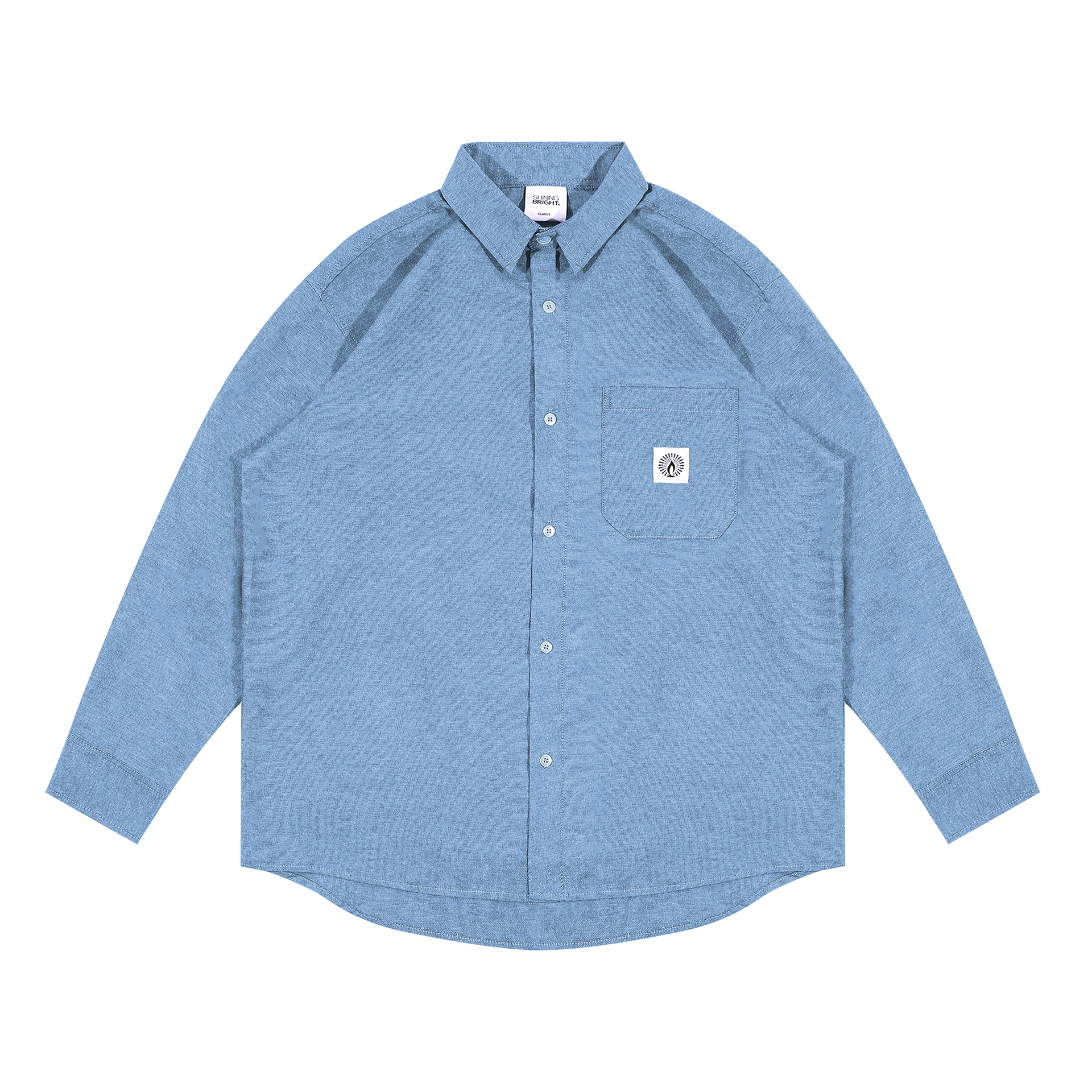 Shining Bright Shirt Oxford - Sky Blue